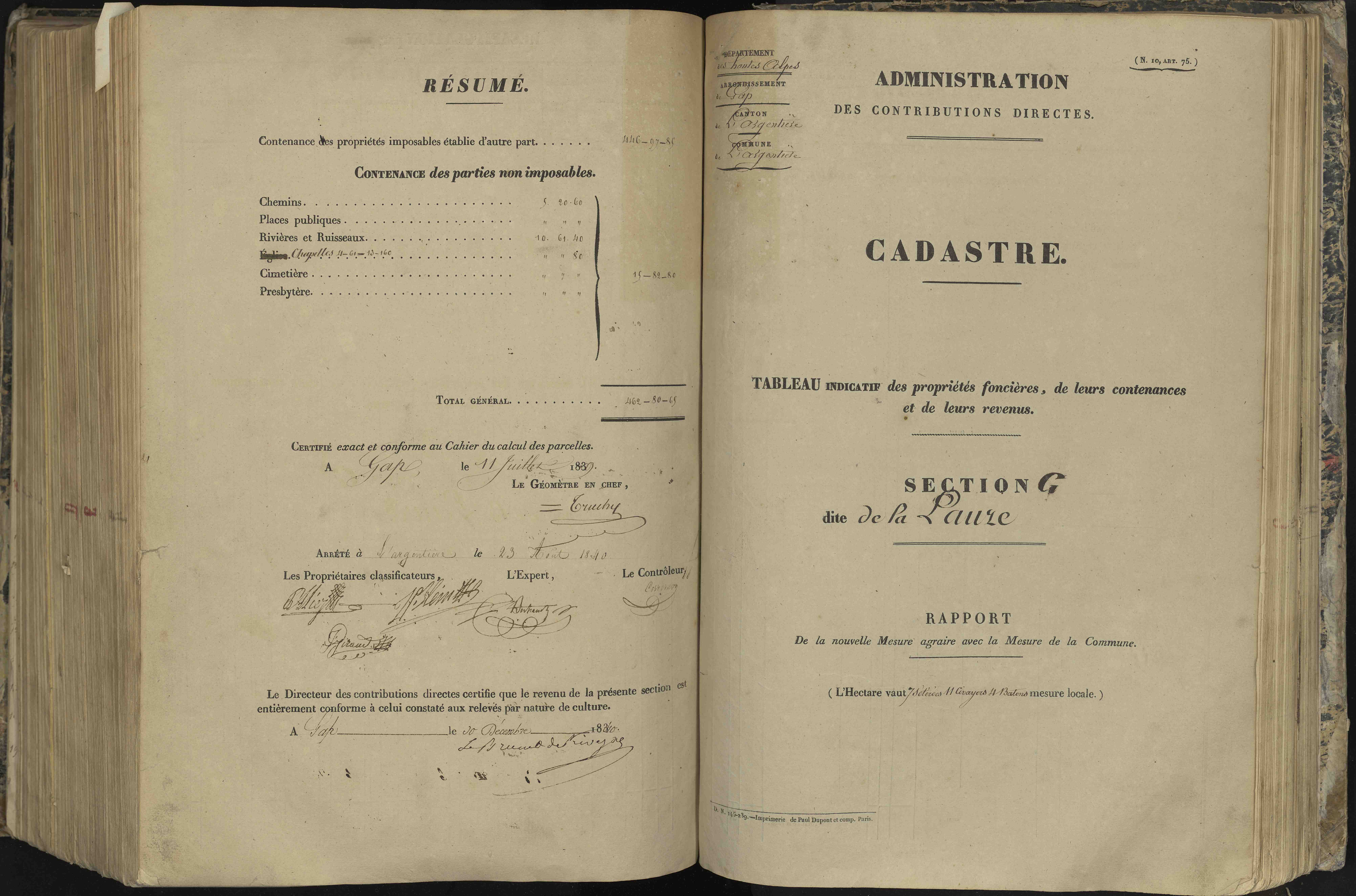 L'Argentière-la-Bessée - 3 P 143/7 - 3 P 143/7 - Section G 