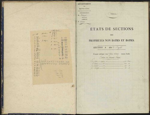 Arvieux - 3 P 157/1 - 3 P 157/1 - Section A 