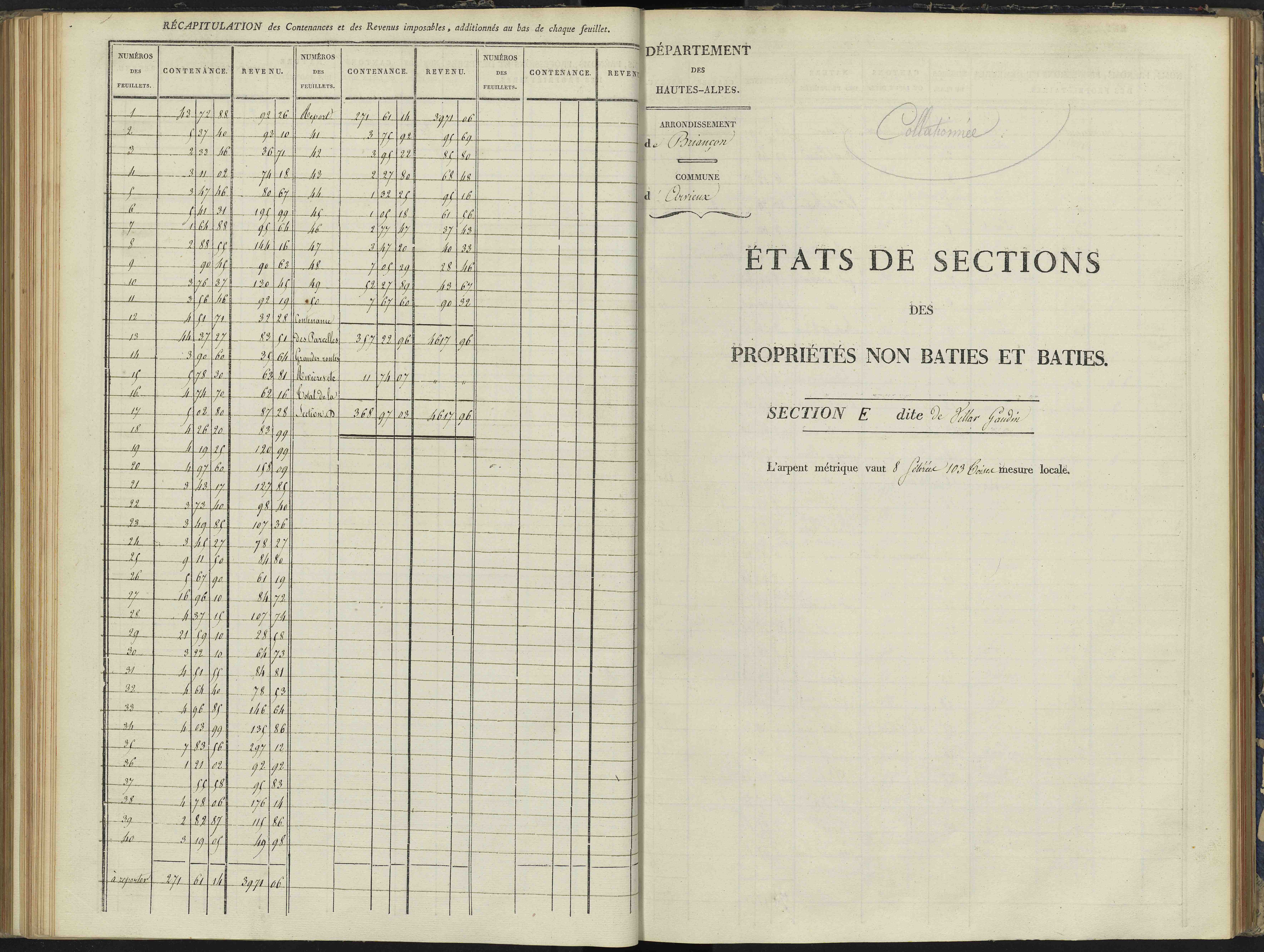 Arvieux - 3 P 157/4 - 3 P 157/4 - Section D 