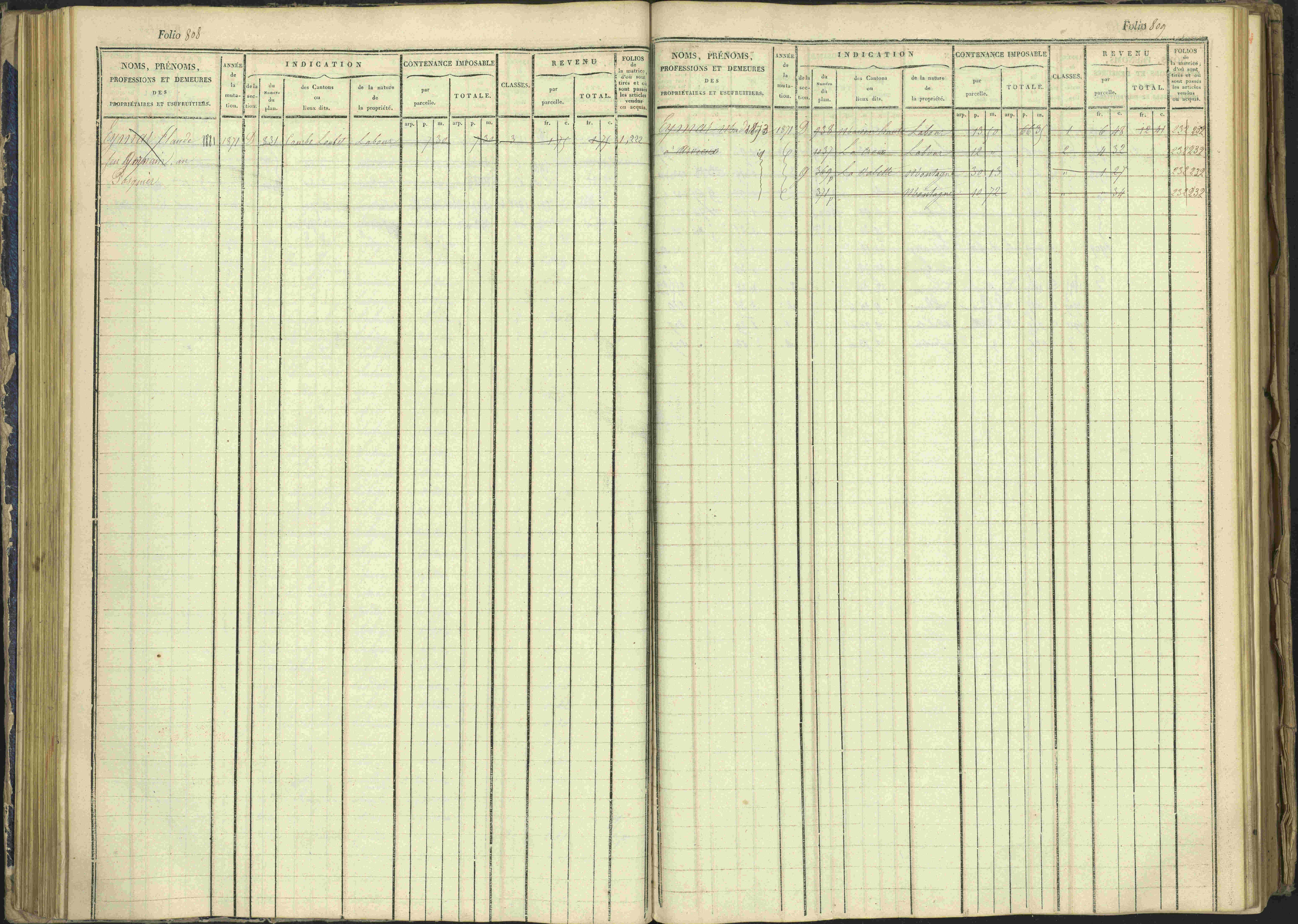 Arvieux - 3 P 160/1 - 3 P 160/1 - Matrice, folios 601-1174. 