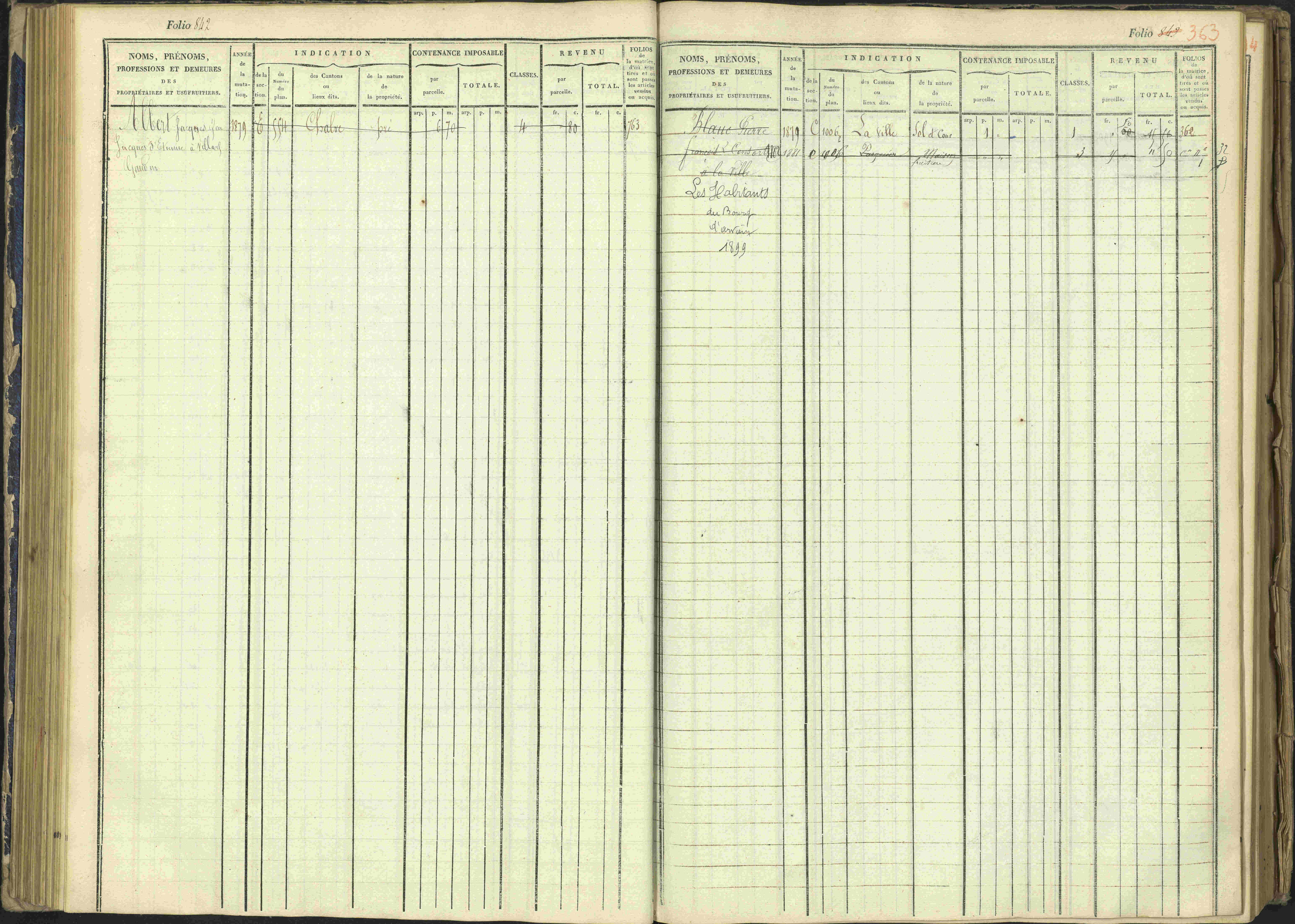 Arvieux - 3 P 160/1 - 3 P 160/1 - Matrice, folios 601-1174. 