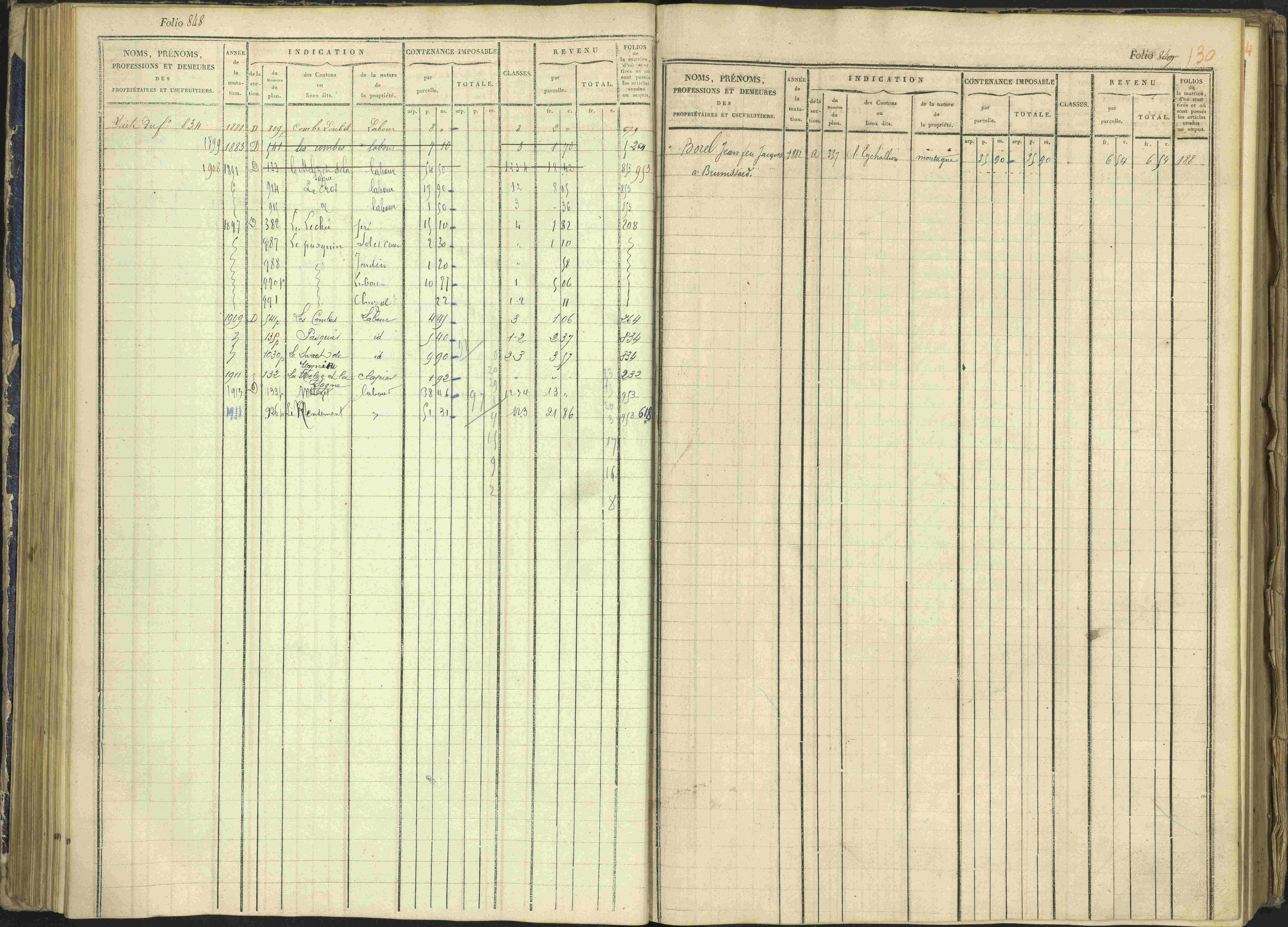 Arvieux - 3 P 160/1 - 3 P 160/1 - Matrice, folios 601-1174. 
