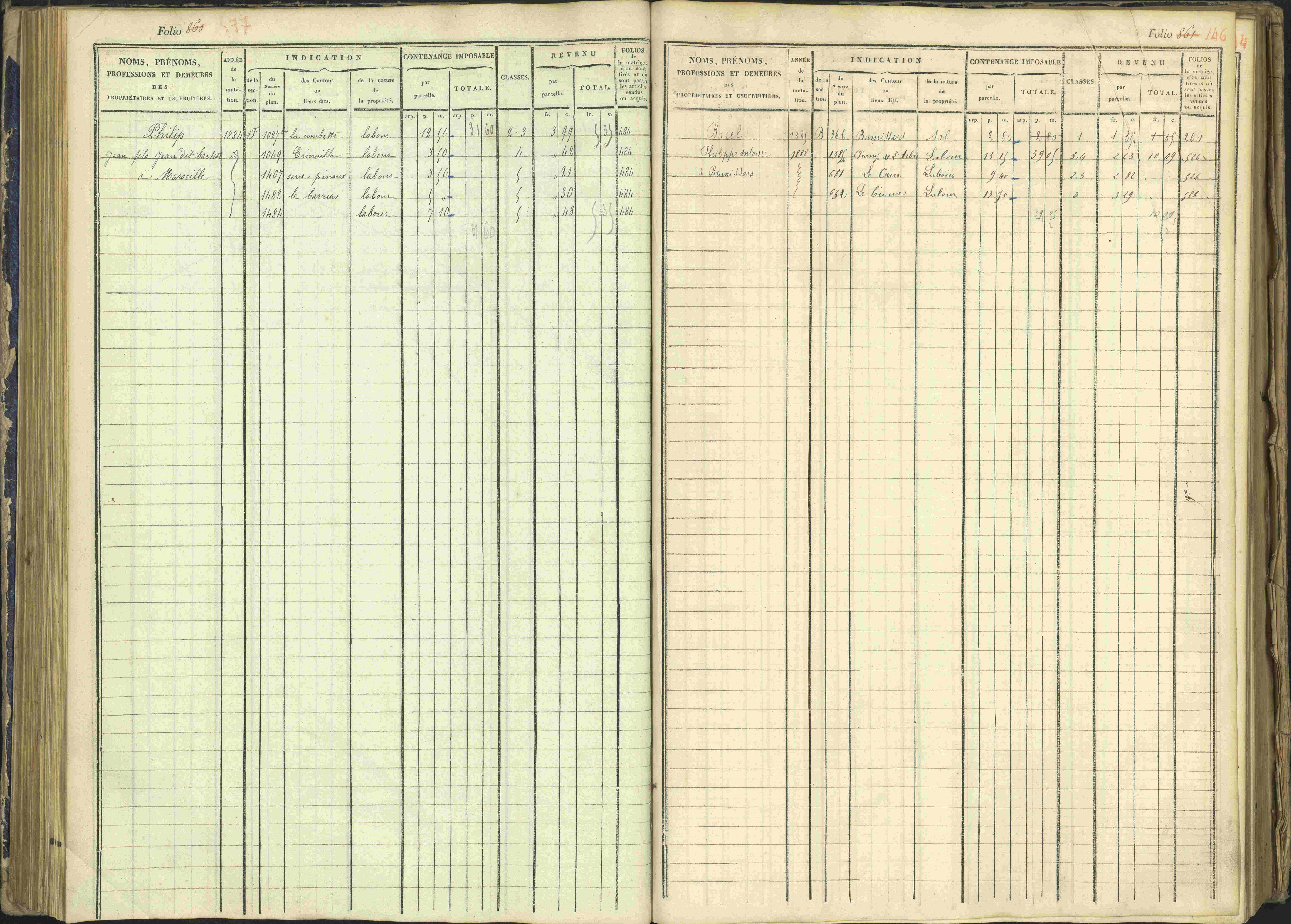 Arvieux - 3 P 160/1 - 3 P 160/1 - Matrice, folios 601-1174. 