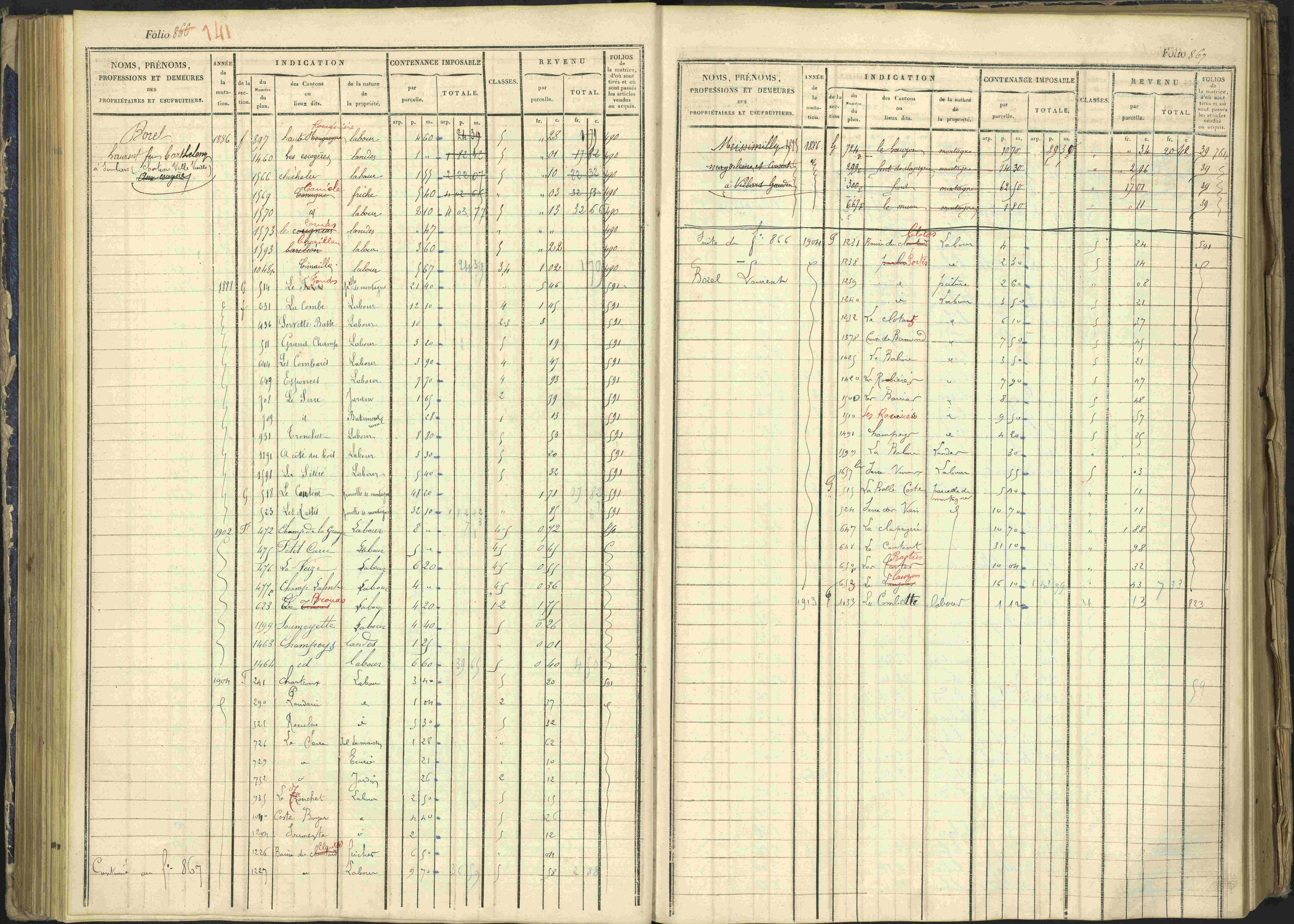 Arvieux - 3 P 160/1 - 3 P 160/1 - Matrice, folios 601-1174. 