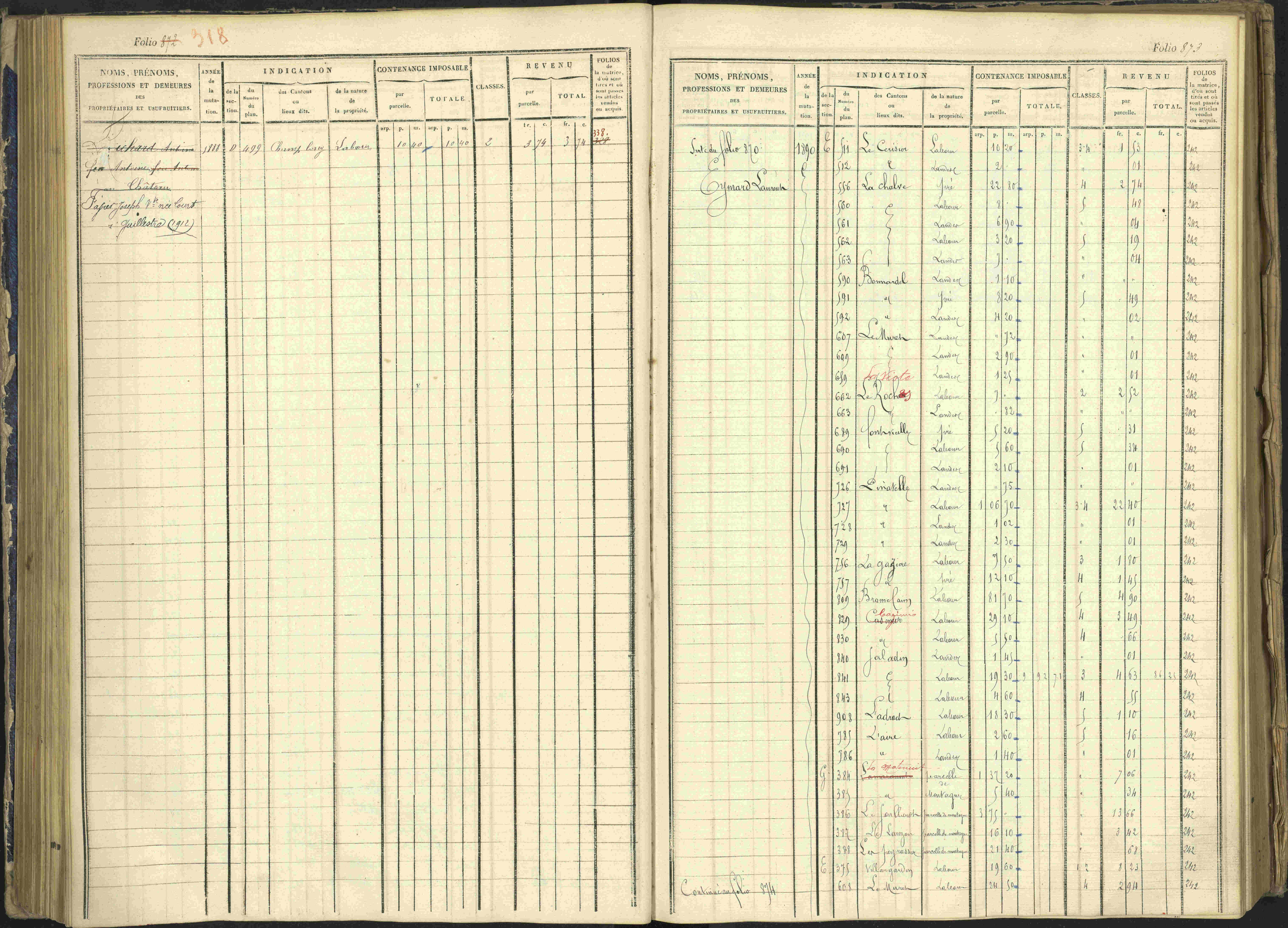 Arvieux - 3 P 160/1 - 3 P 160/1 - Matrice, folios 601-1174. 