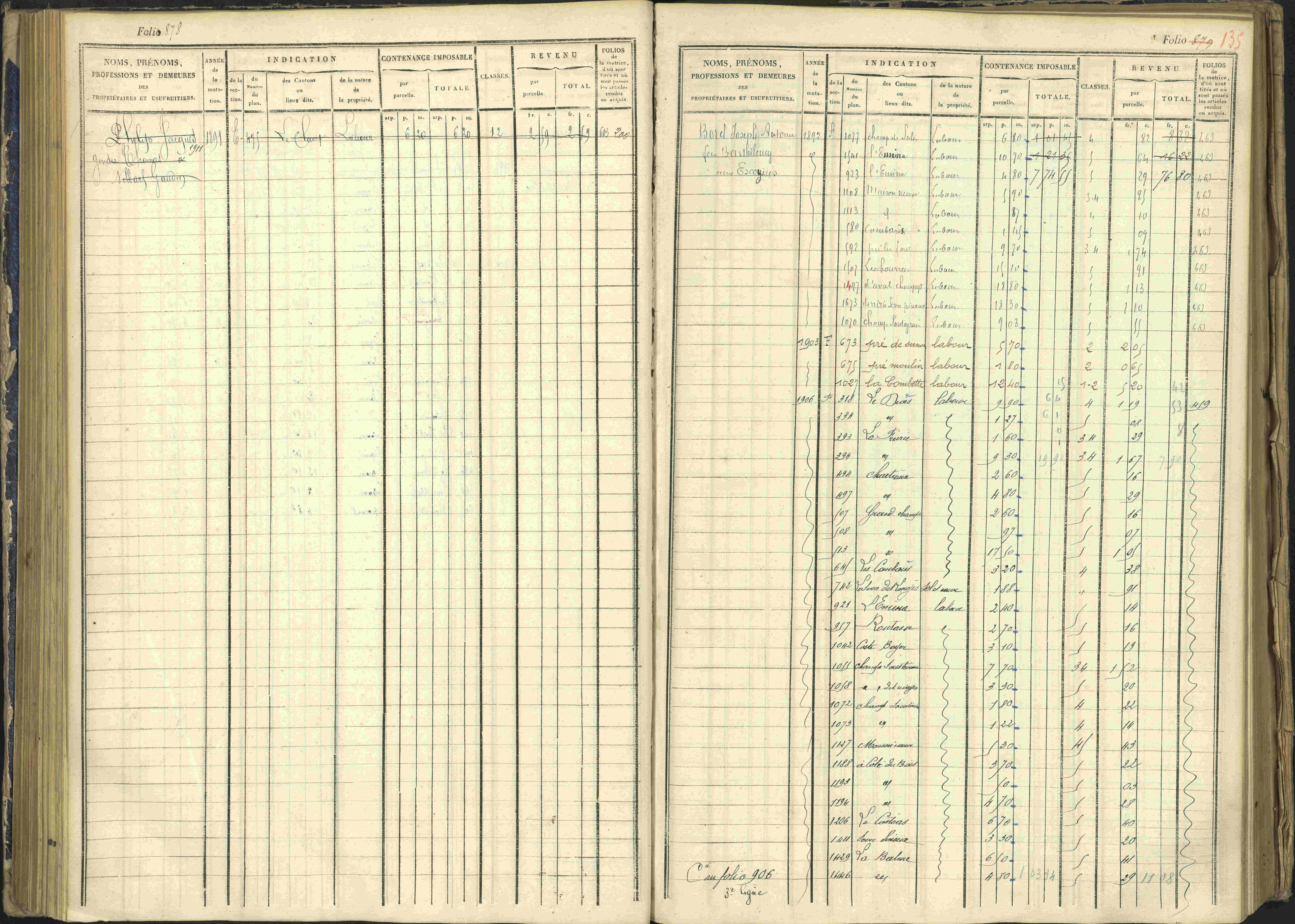 Arvieux - 3 P 160/1 - 3 P 160/1 - Matrice, folios 601-1174. 