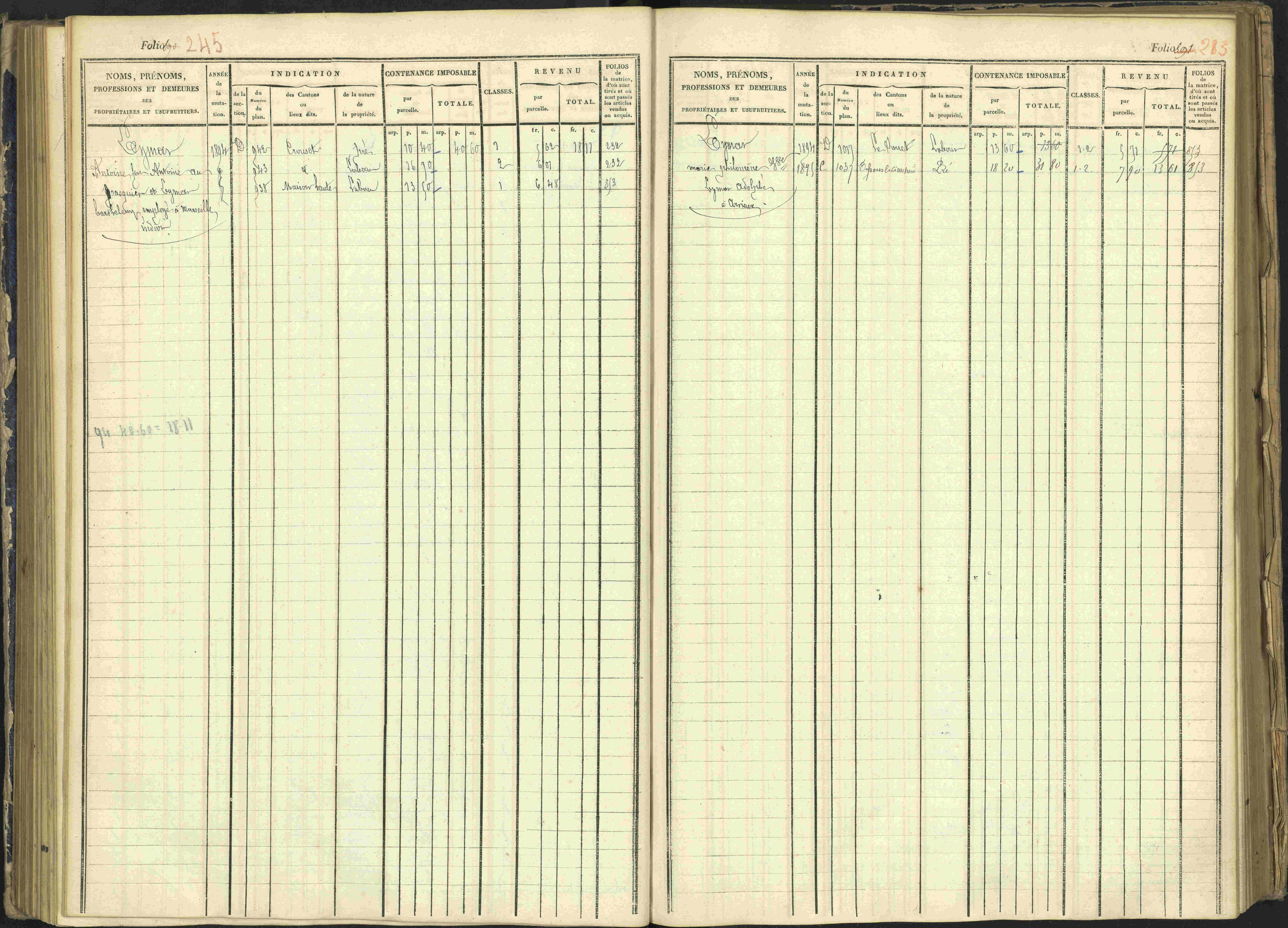 Arvieux - 3 P 160/1 - 3 P 160/1 - Matrice, folios 601-1174. 