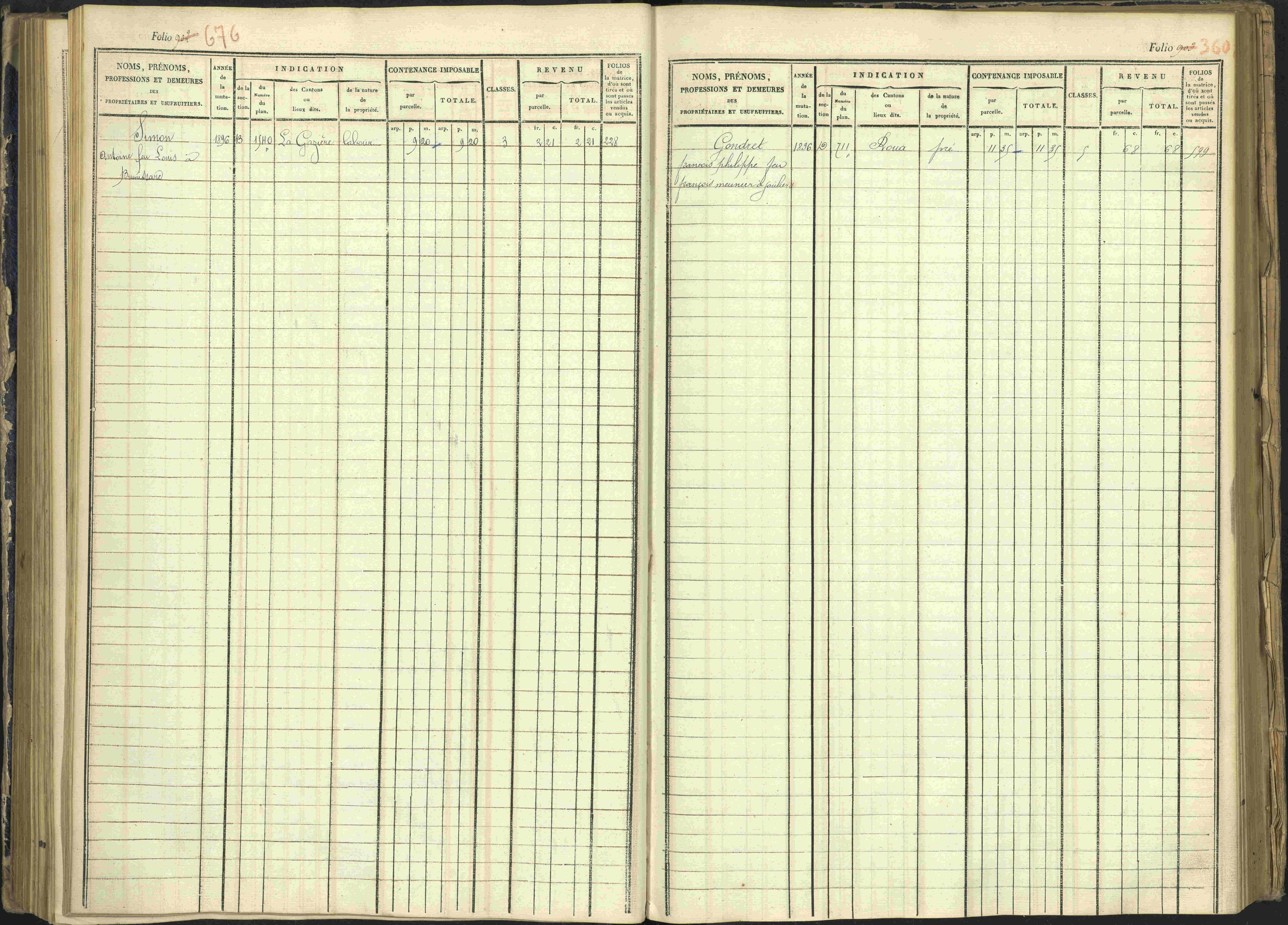 Arvieux - 3 P 160/1 - 3 P 160/1 - Matrice, folios 601-1174. 