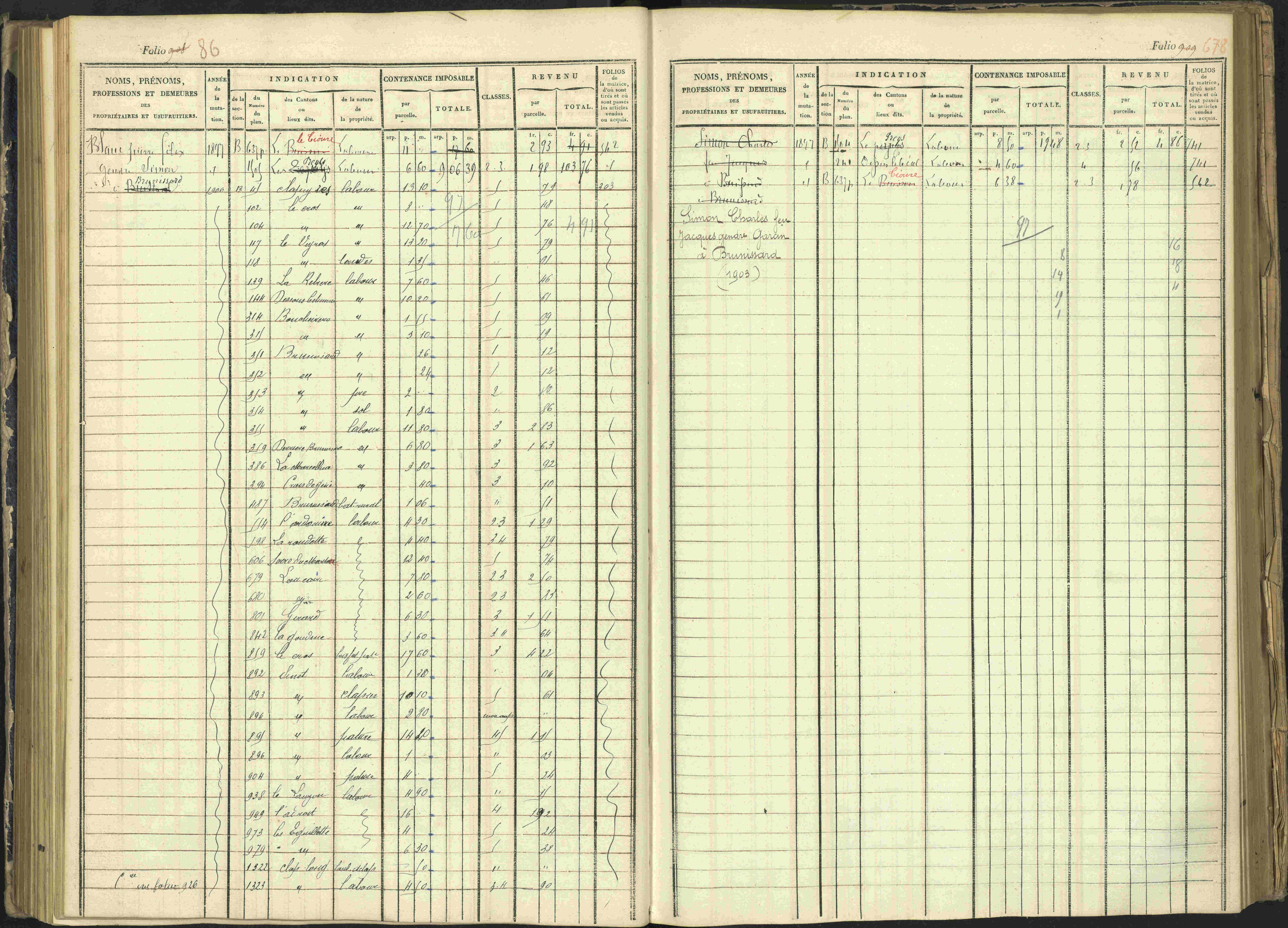 Arvieux - 3 P 160/1 - 3 P 160/1 - Matrice, folios 601-1174. 