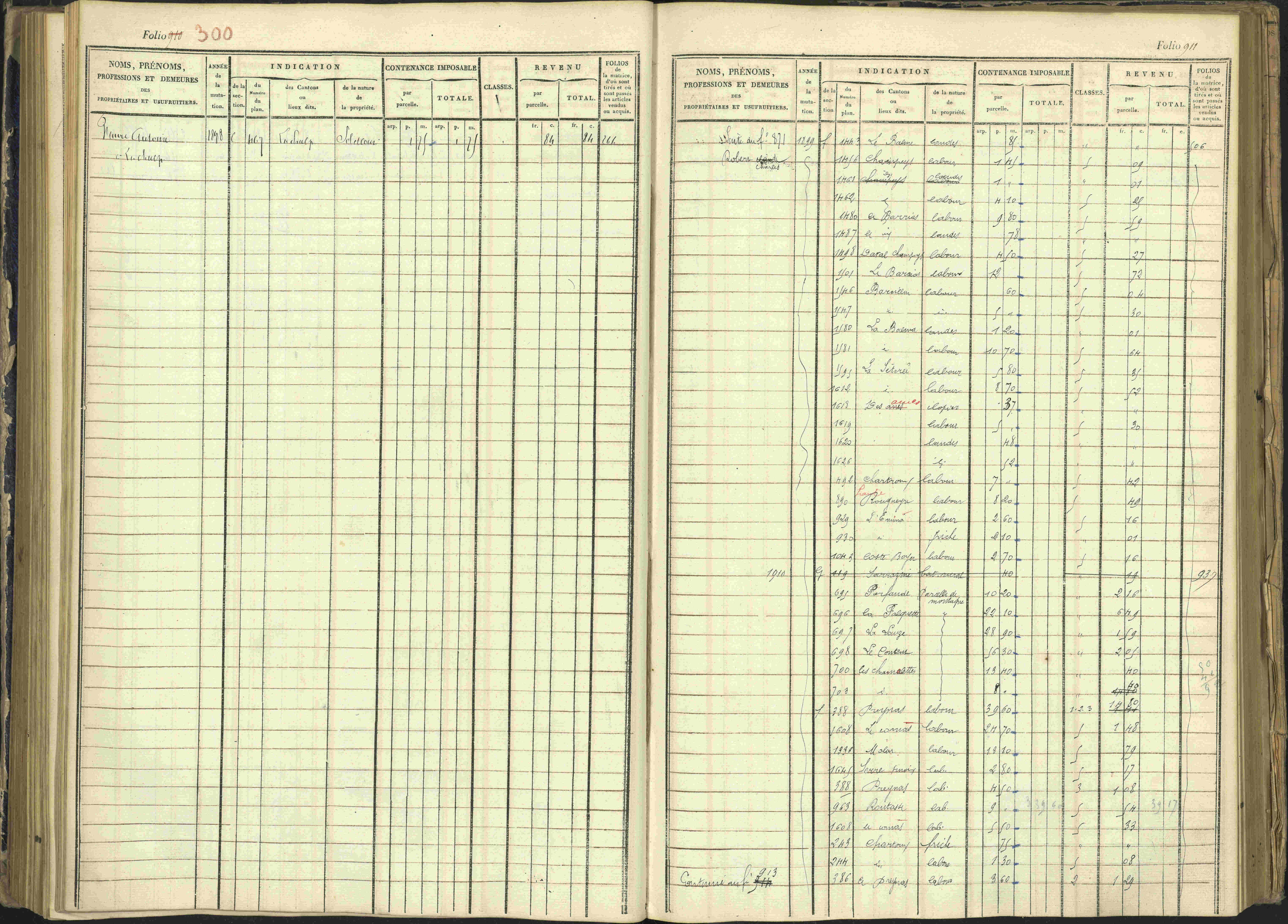 Arvieux - 3 P 160/1 - 3 P 160/1 - Matrice, folios 601-1174. 