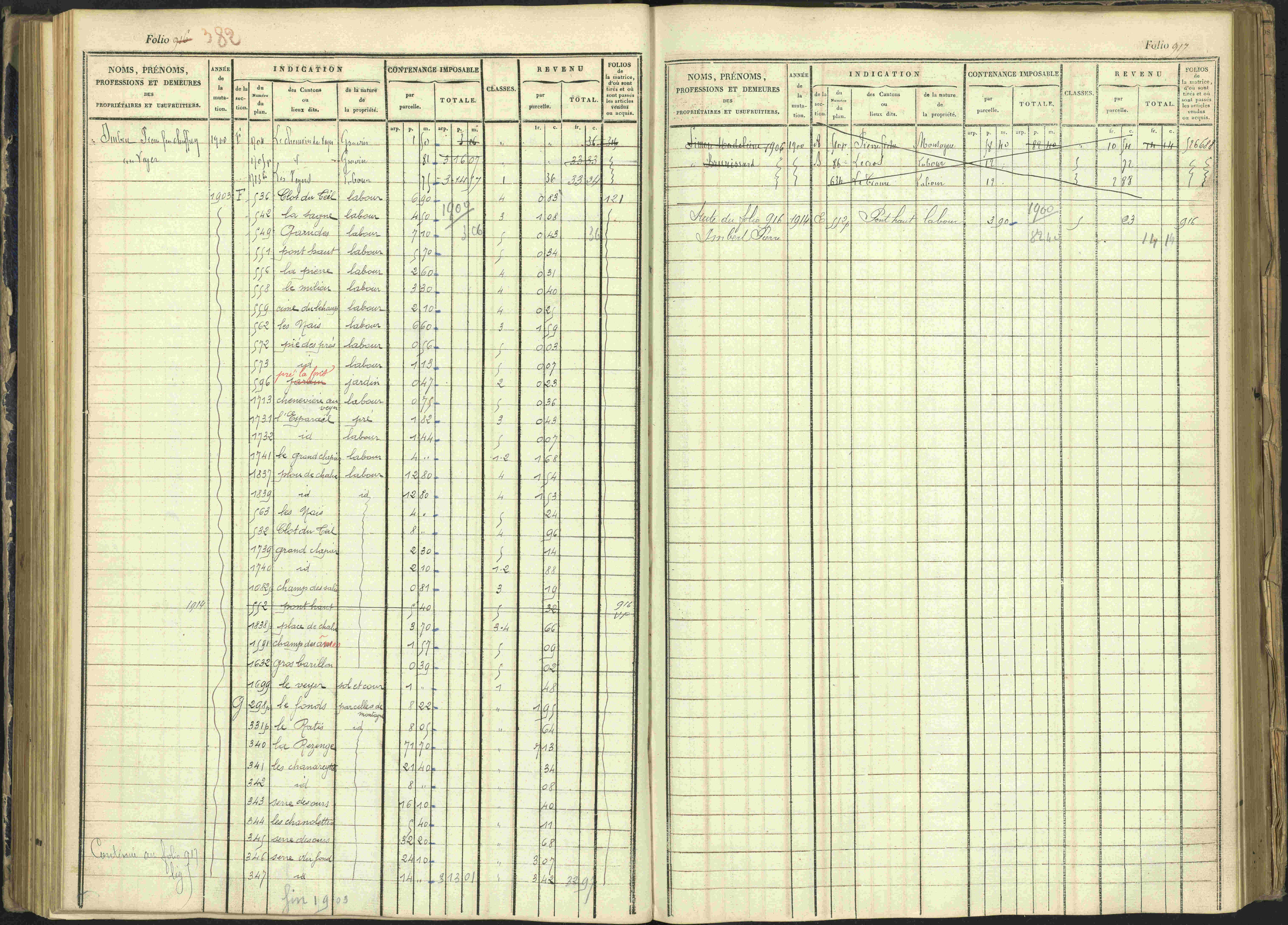 Arvieux - 3 P 160/1 - 3 P 160/1 - Matrice, folios 601-1174. 