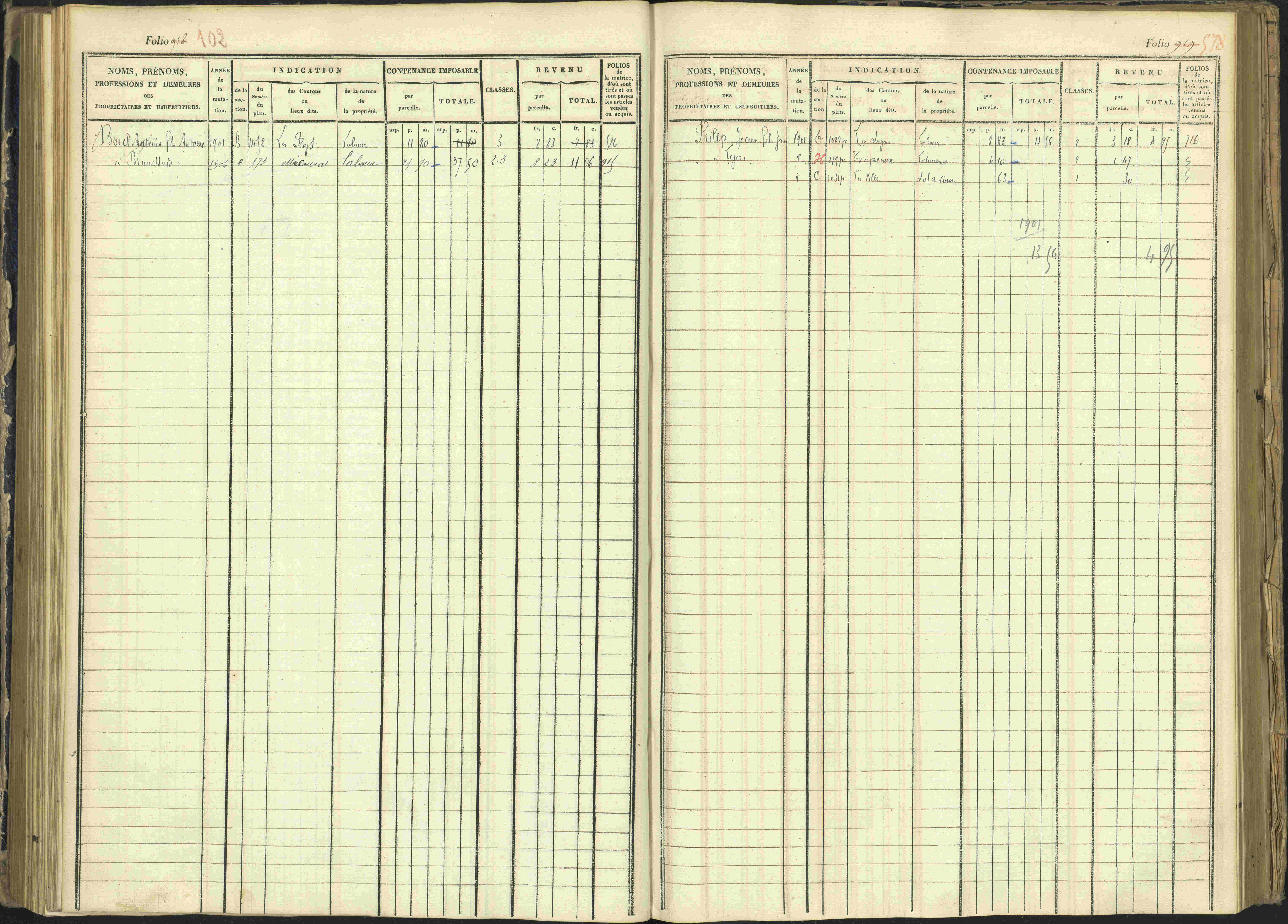 Arvieux - 3 P 160/1 - 3 P 160/1 - Matrice, folios 601-1174. 
