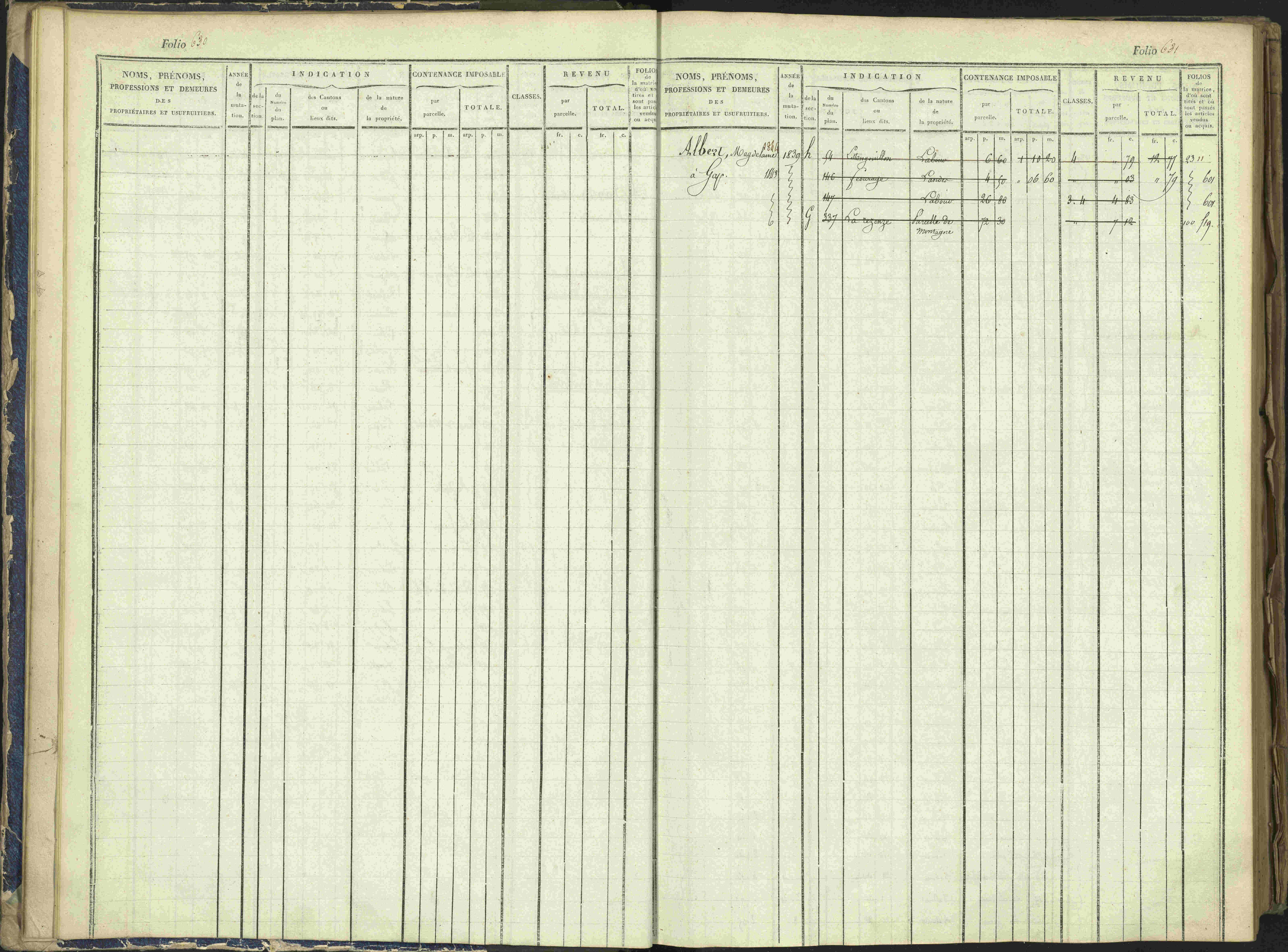 Arvieux - 3 P 160/1 - 3 P 160/1 - Matrice, folios 601-1174. 