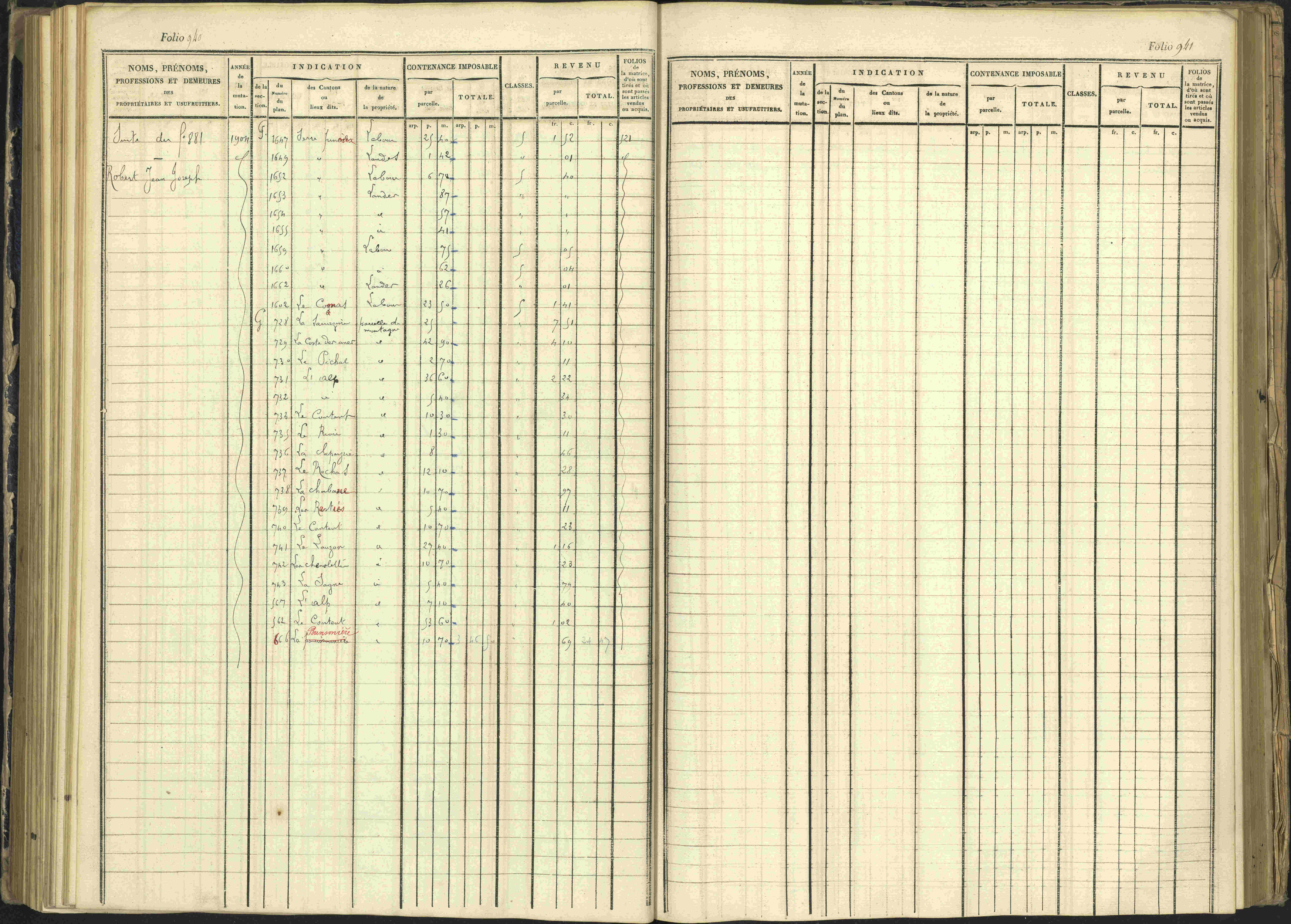 Arvieux - 3 P 160/1 - 3 P 160/1 - Matrice, folios 601-1174. 