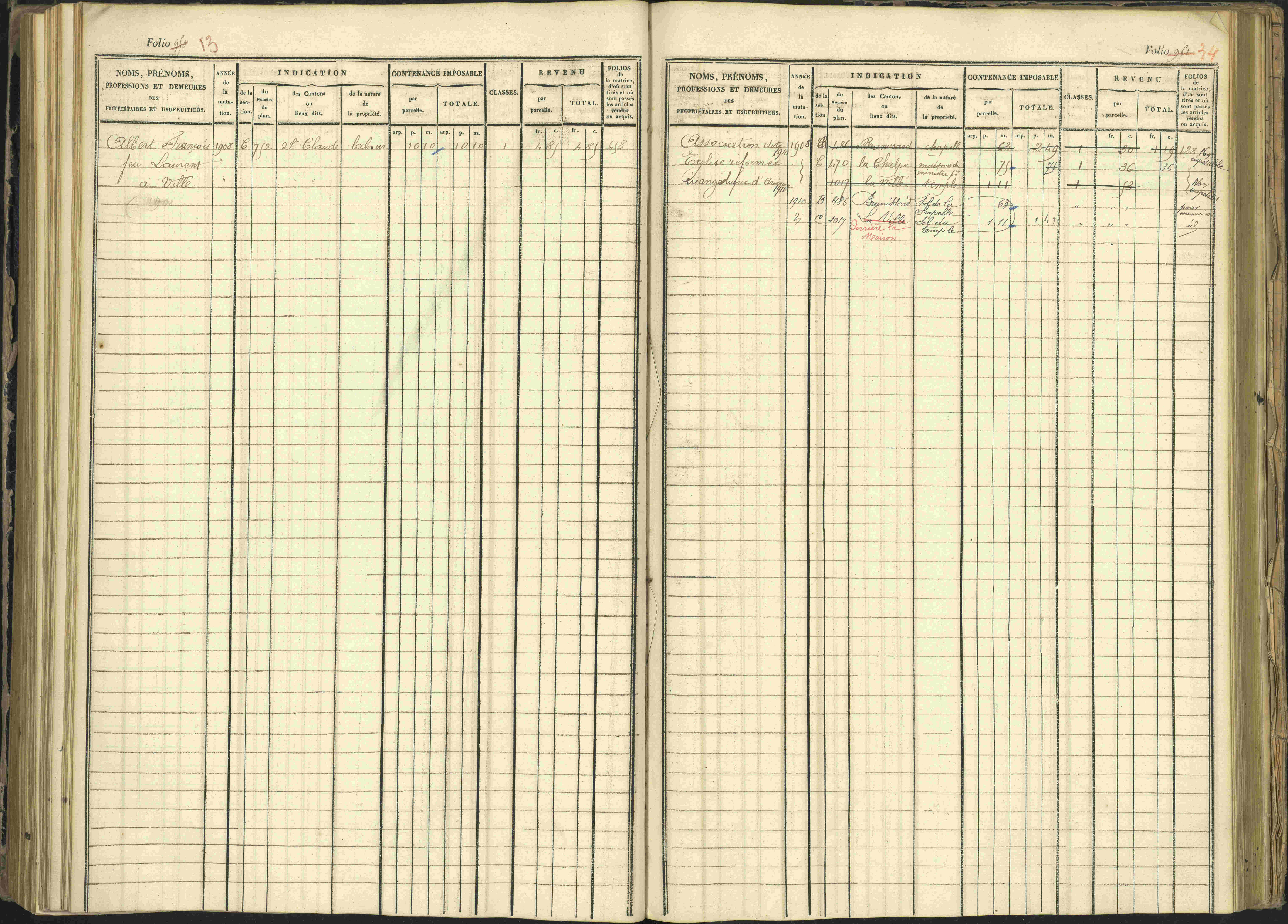 Arvieux - 3 P 160/1 - 3 P 160/1 - Matrice, folios 601-1174. 