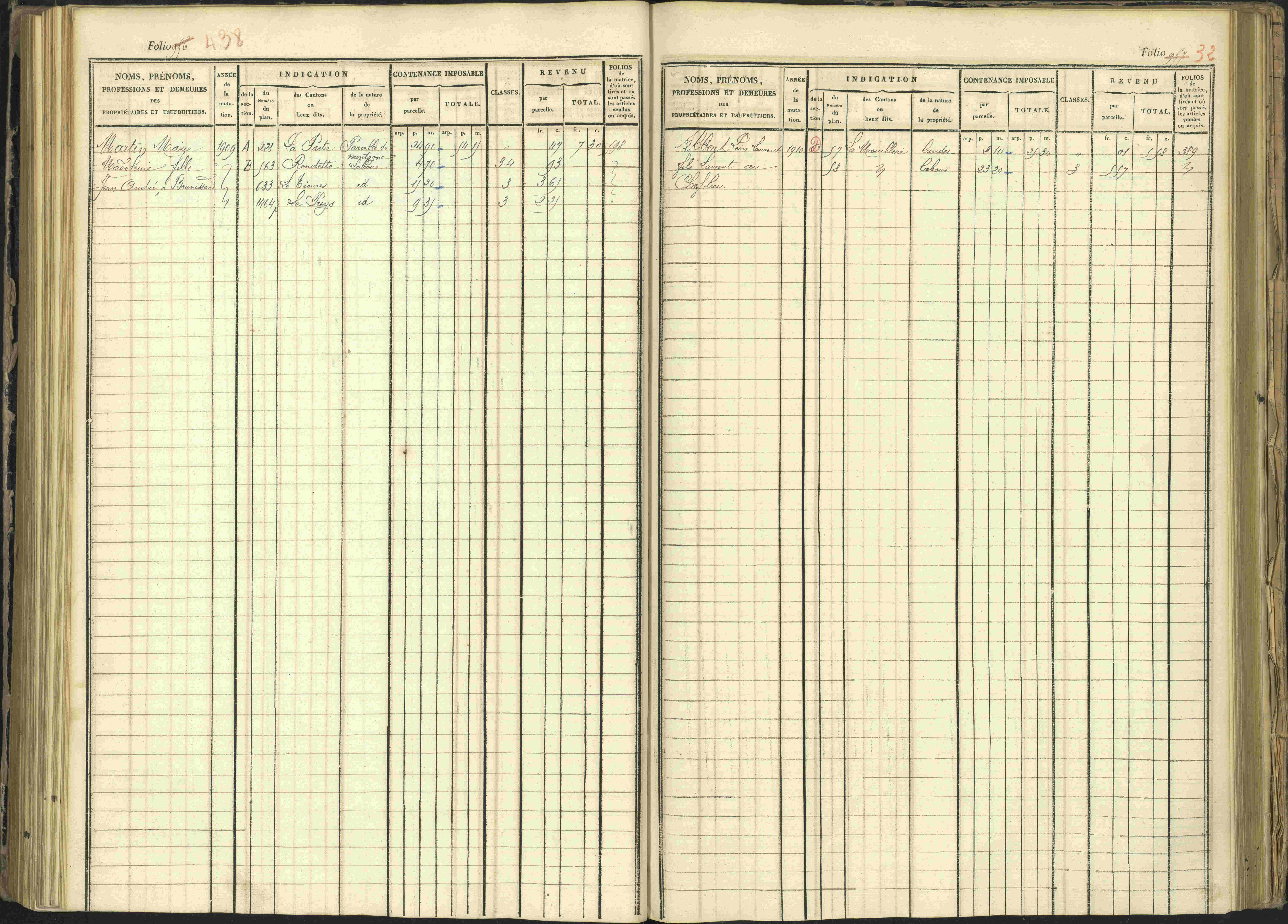 Arvieux - 3 P 160/1 - 3 P 160/1 - Matrice, folios 601-1174. 
