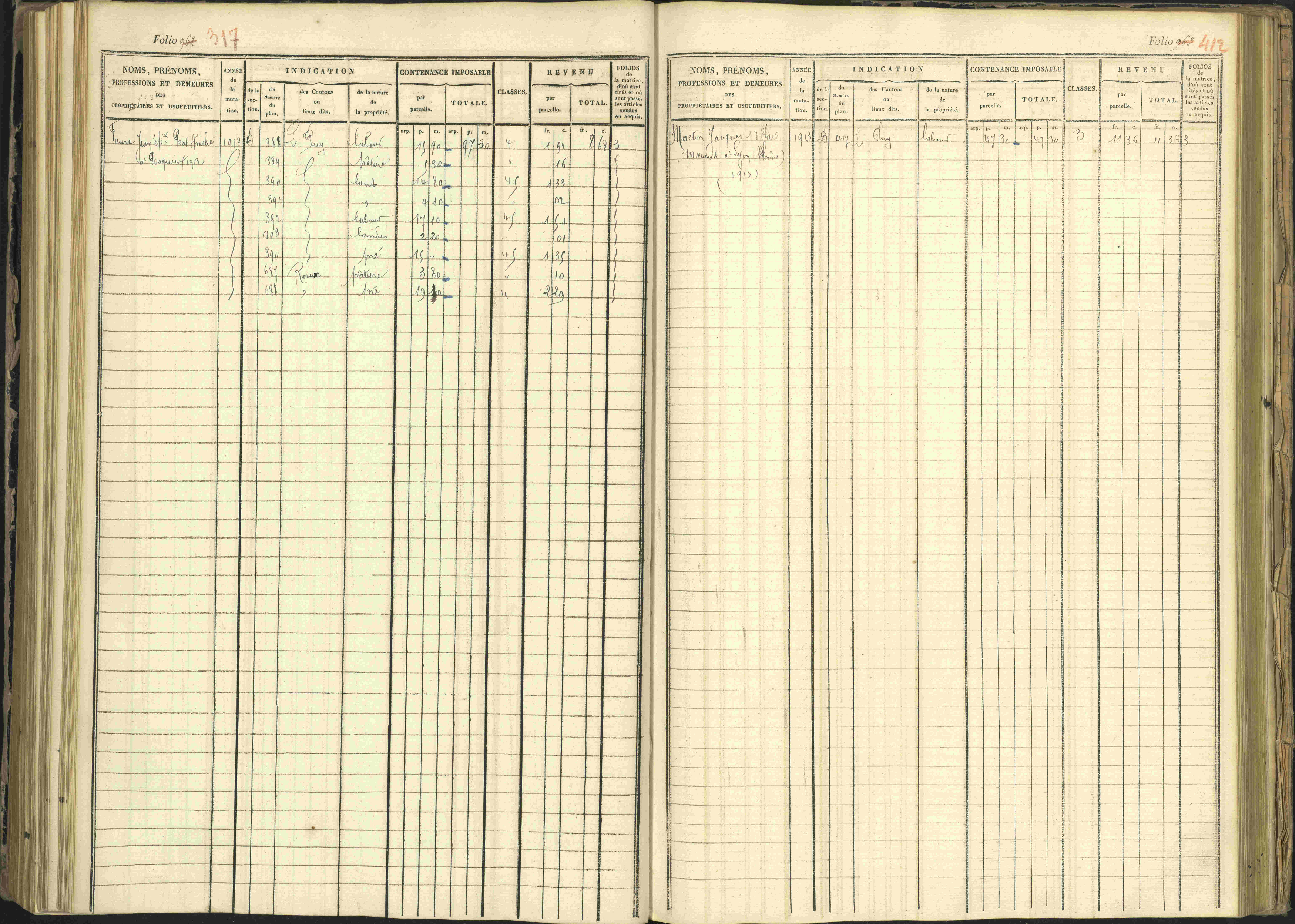 Arvieux - 3 P 160/1 - 3 P 160/1 - Matrice, folios 601-1174. 