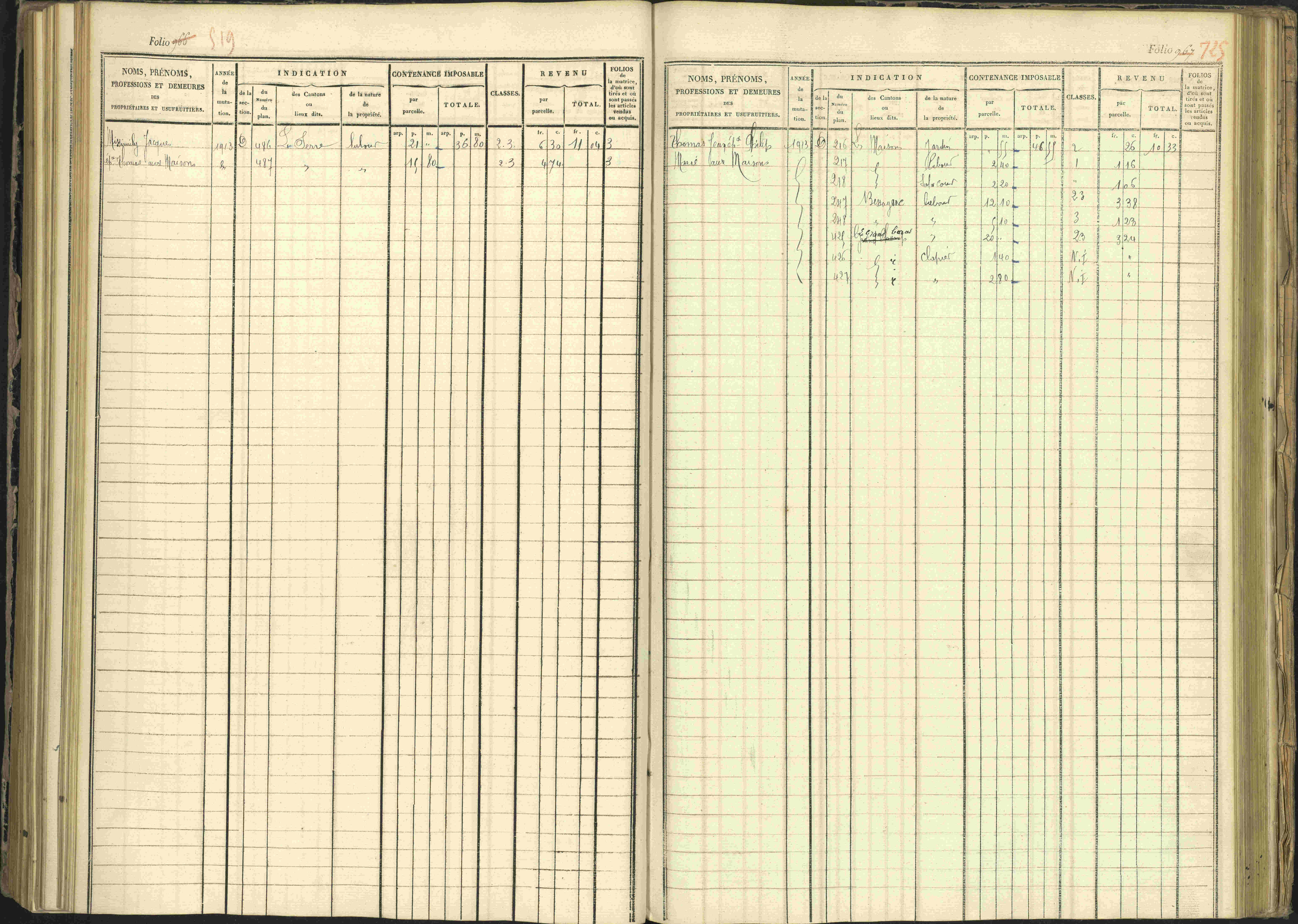 Arvieux - 3 P 160/1 - 3 P 160/1 - Matrice, folios 601-1174. 