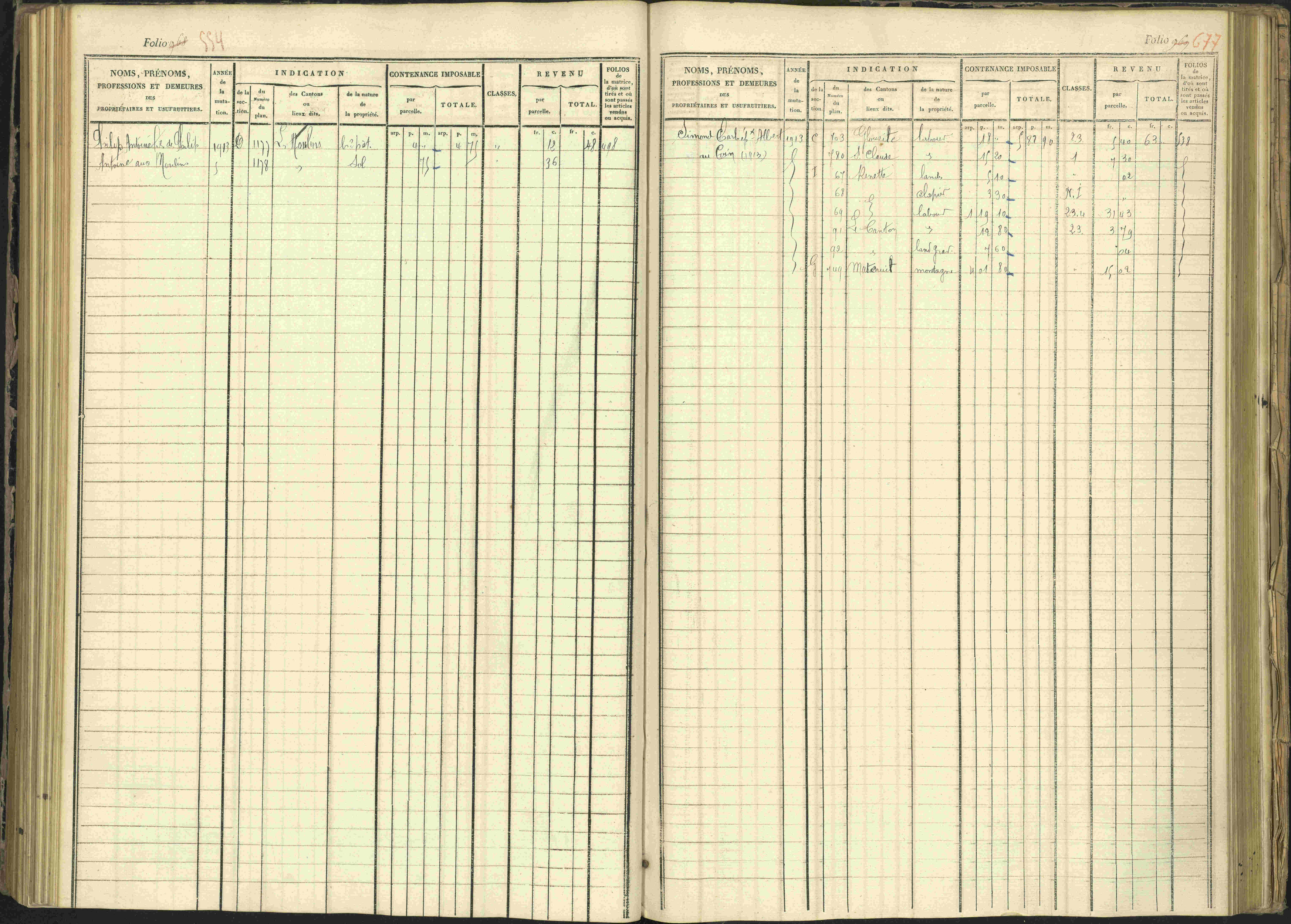 Arvieux - 3 P 160/1 - 3 P 160/1 - Matrice, folios 601-1174. 