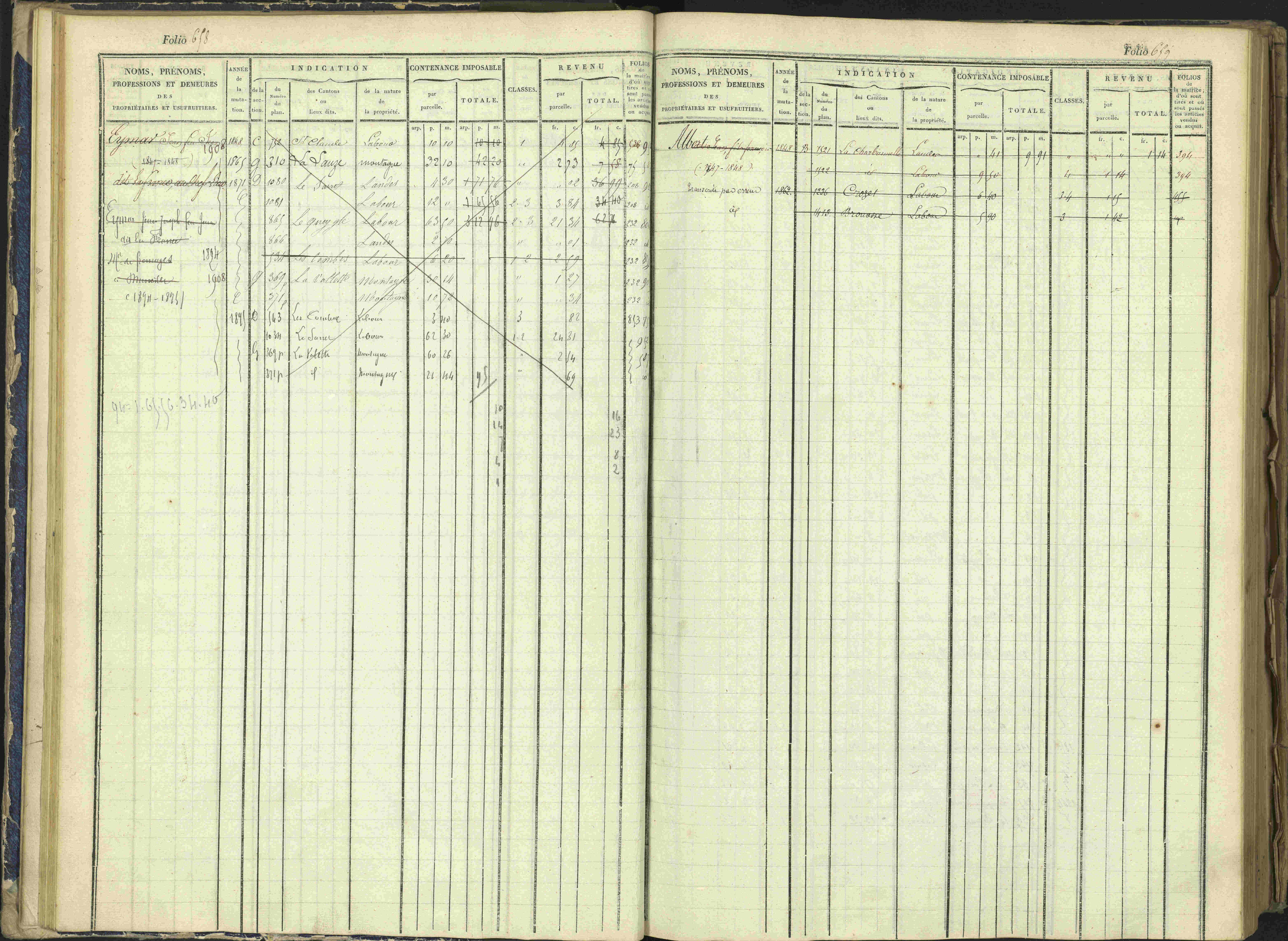 Arvieux - 3 P 160/1 - 3 P 160/1 - Matrice, folios 601-1174. 