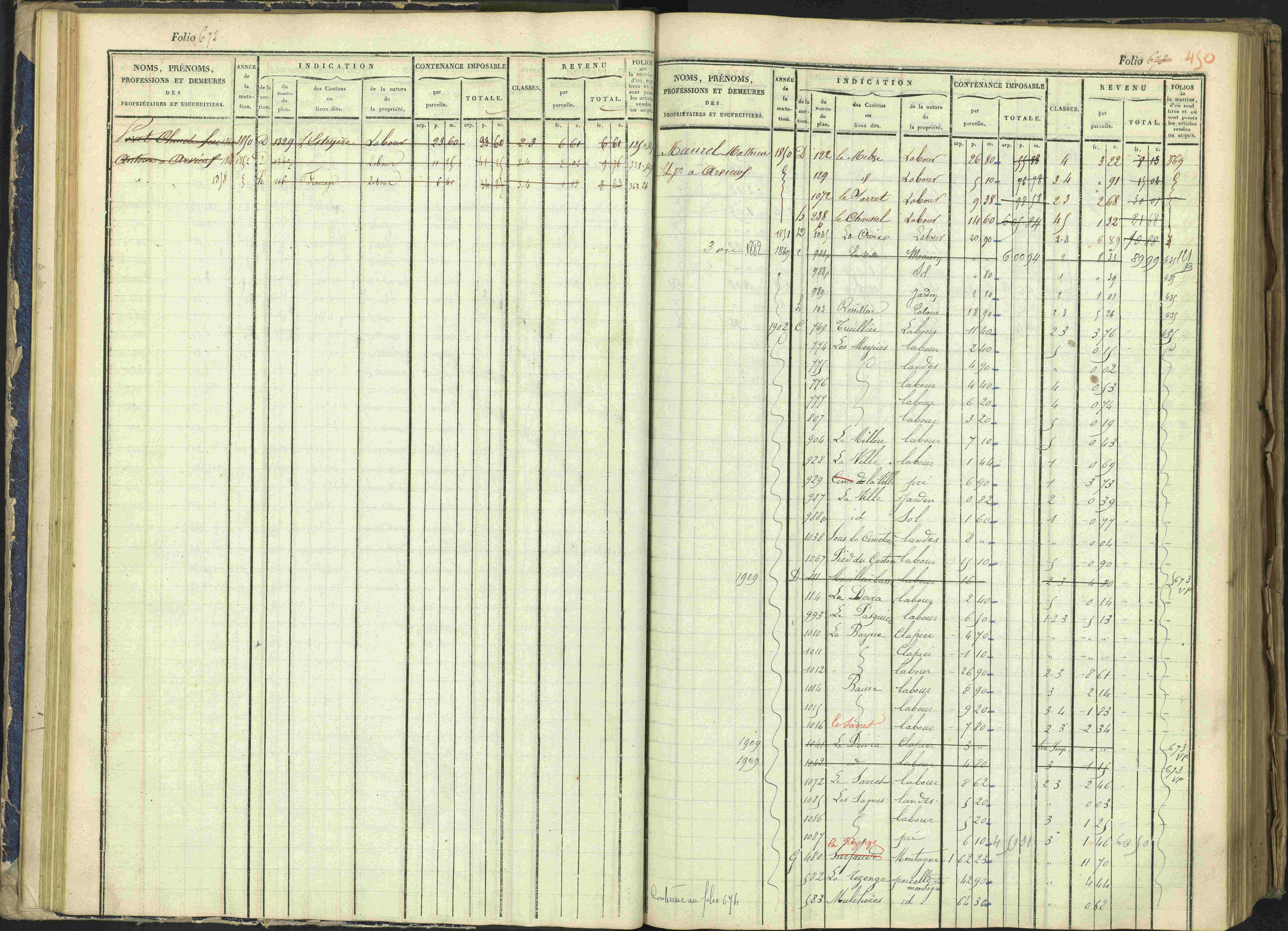 Arvieux - 3 P 160/1 - 3 P 160/1 - Matrice, folios 601-1174. 