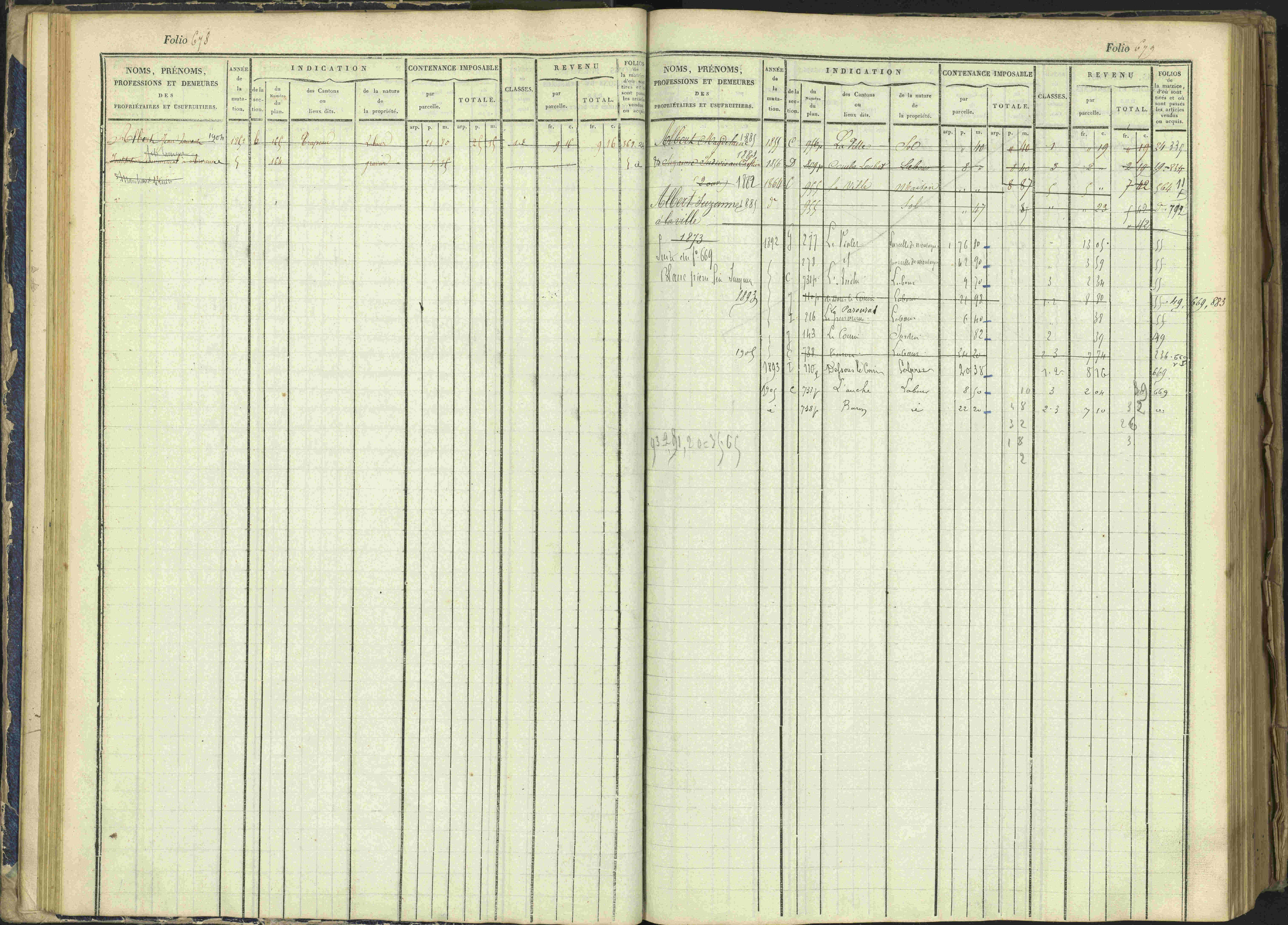 Arvieux - 3 P 160/1 - 3 P 160/1 - Matrice, folios 601-1174. 
