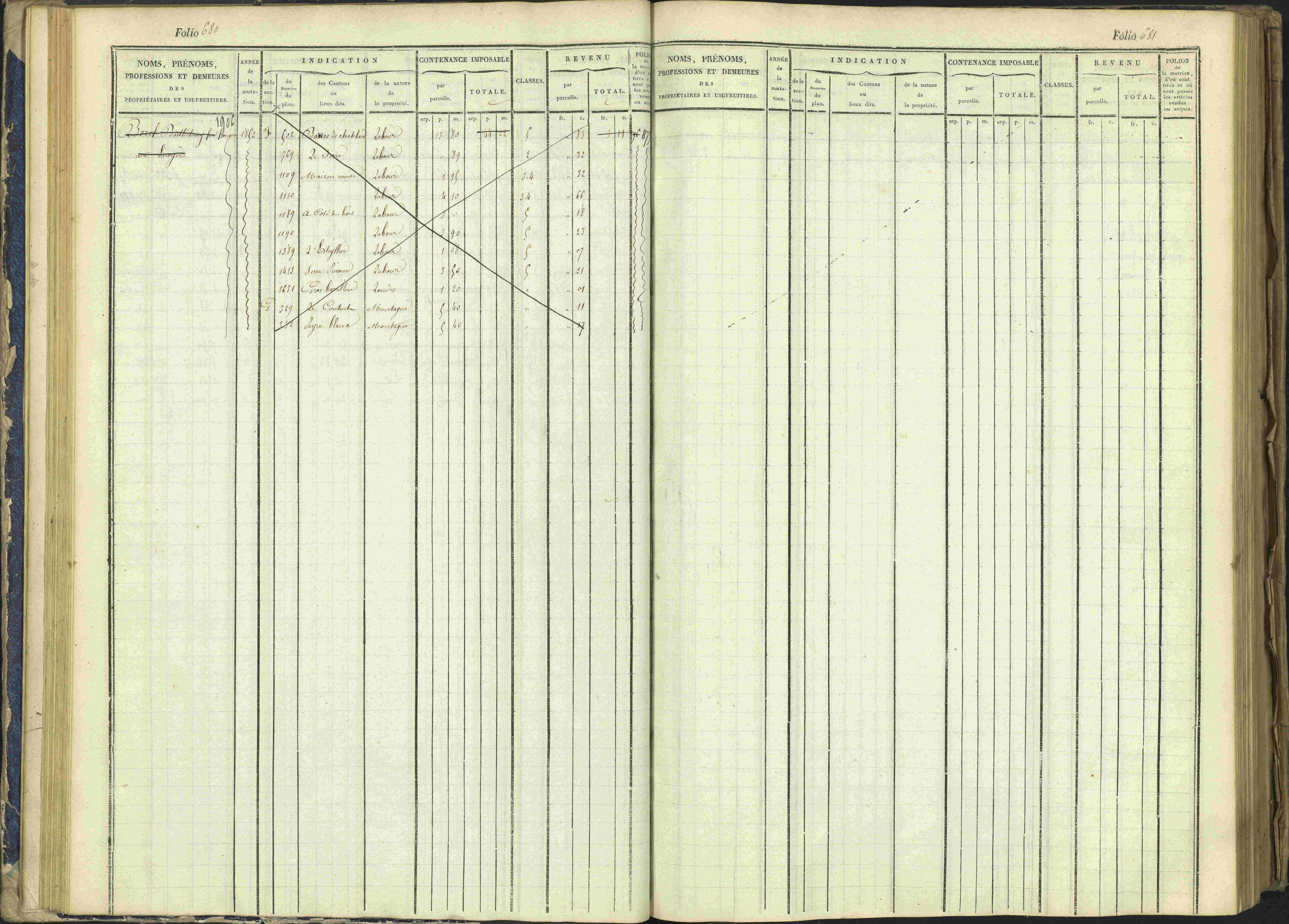 Arvieux - 3 P 160/1 - 3 P 160/1 - Matrice, folios 601-1174. 