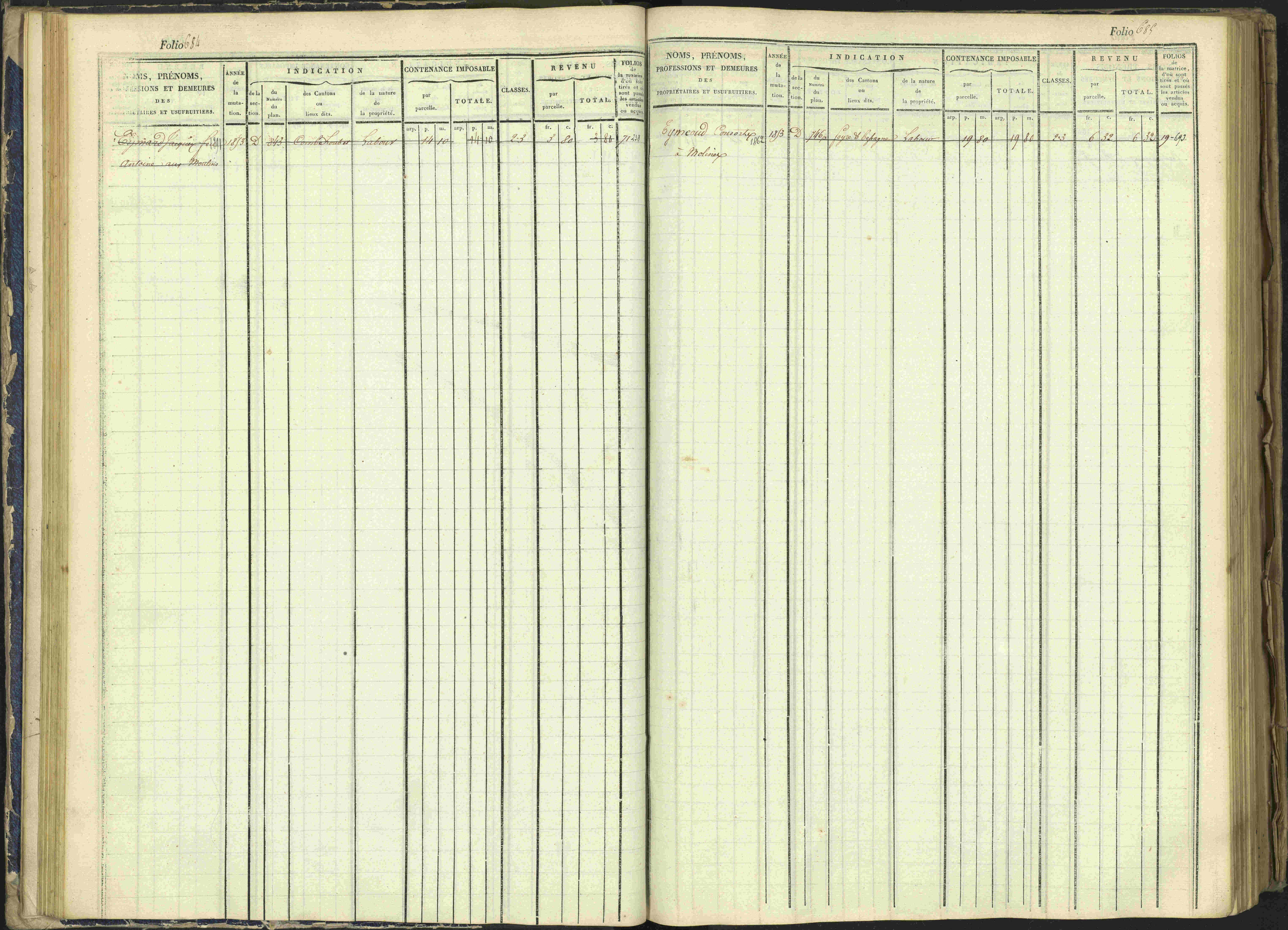 Arvieux - 3 P 160/1 - 3 P 160/1 - Matrice, folios 601-1174. 