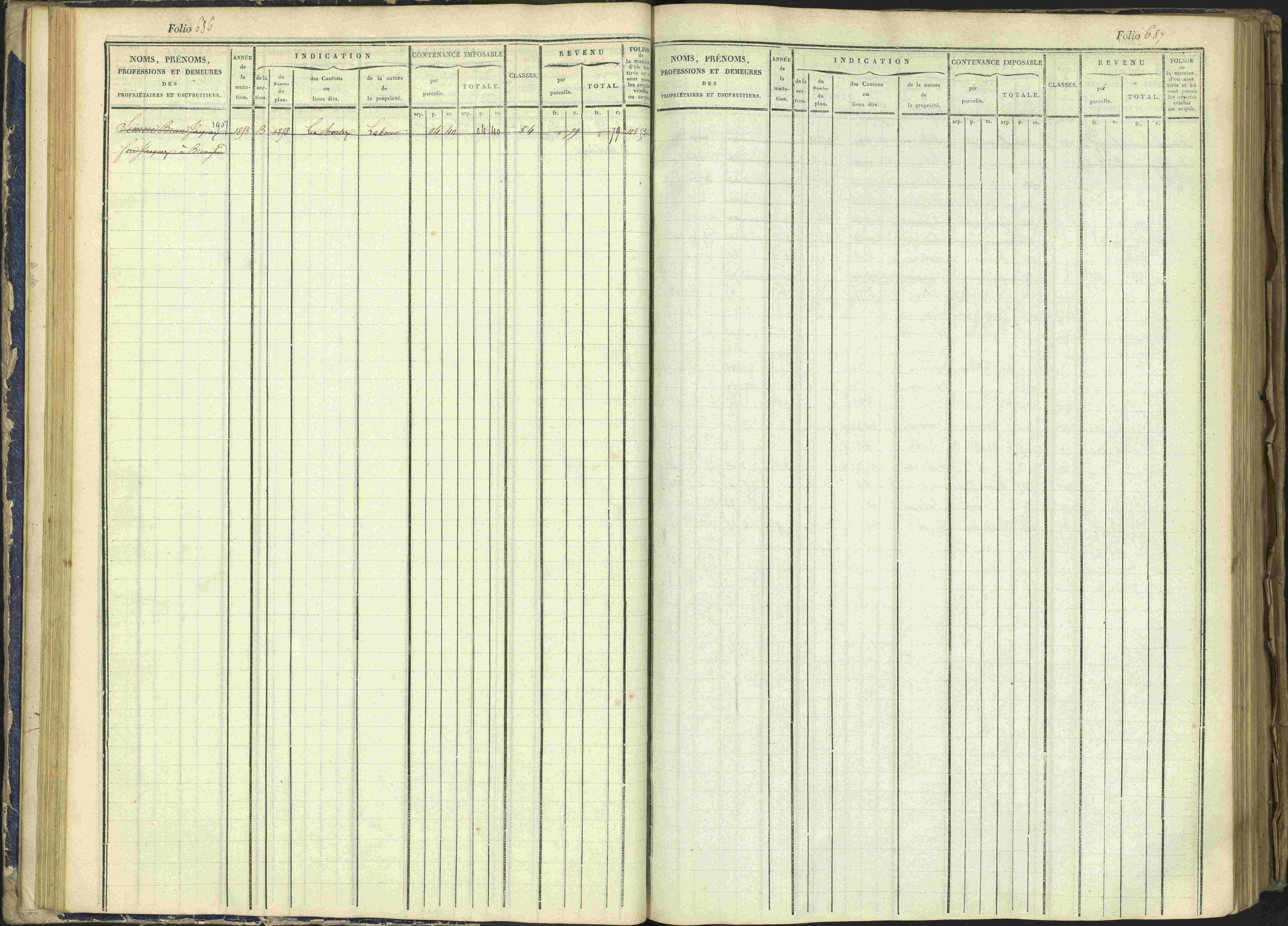 Arvieux - 3 P 160/1 - 3 P 160/1 - Matrice, folios 601-1174. 