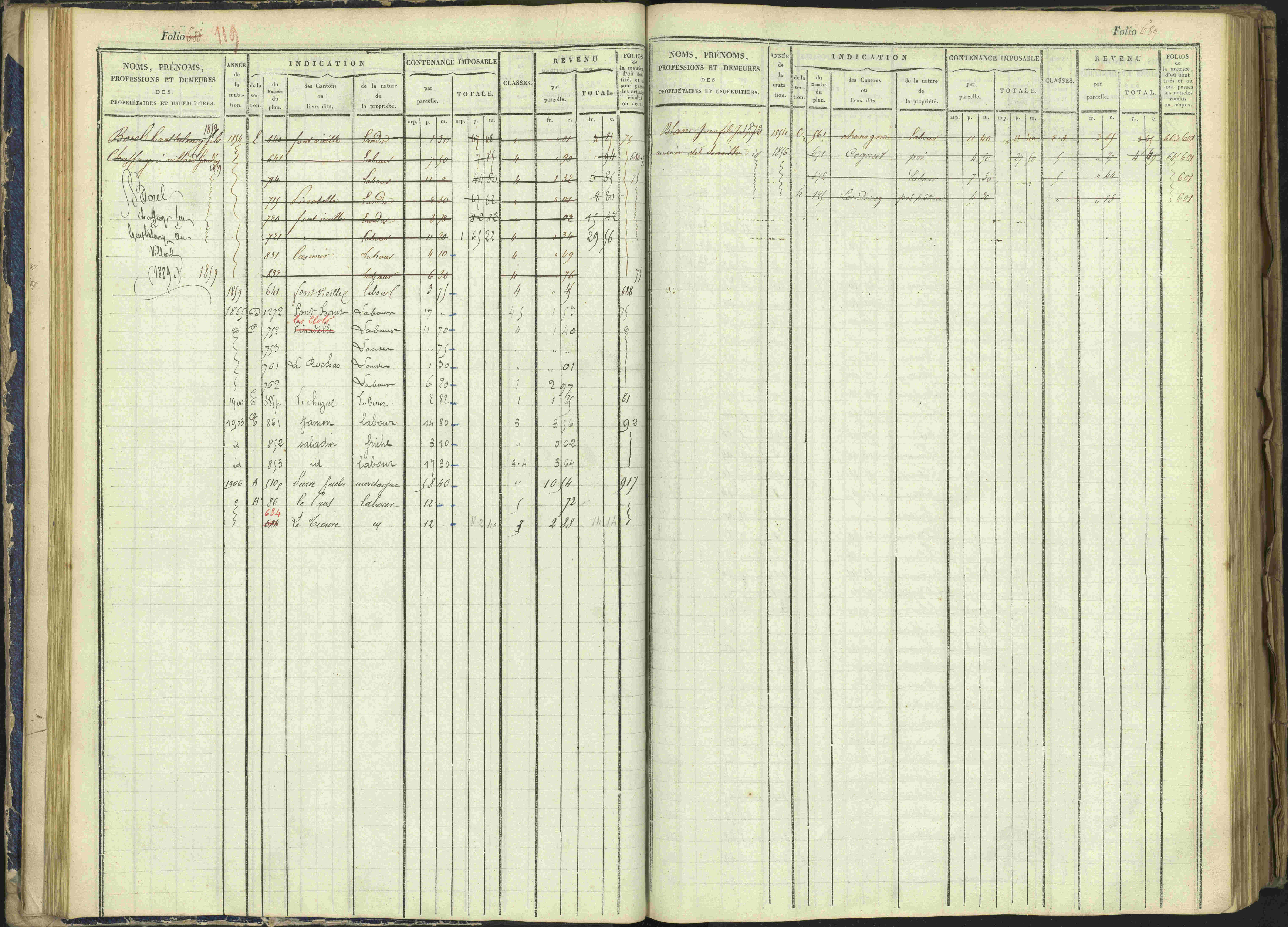 Arvieux - 3 P 160/1 - 3 P 160/1 - Matrice, folios 601-1174. 