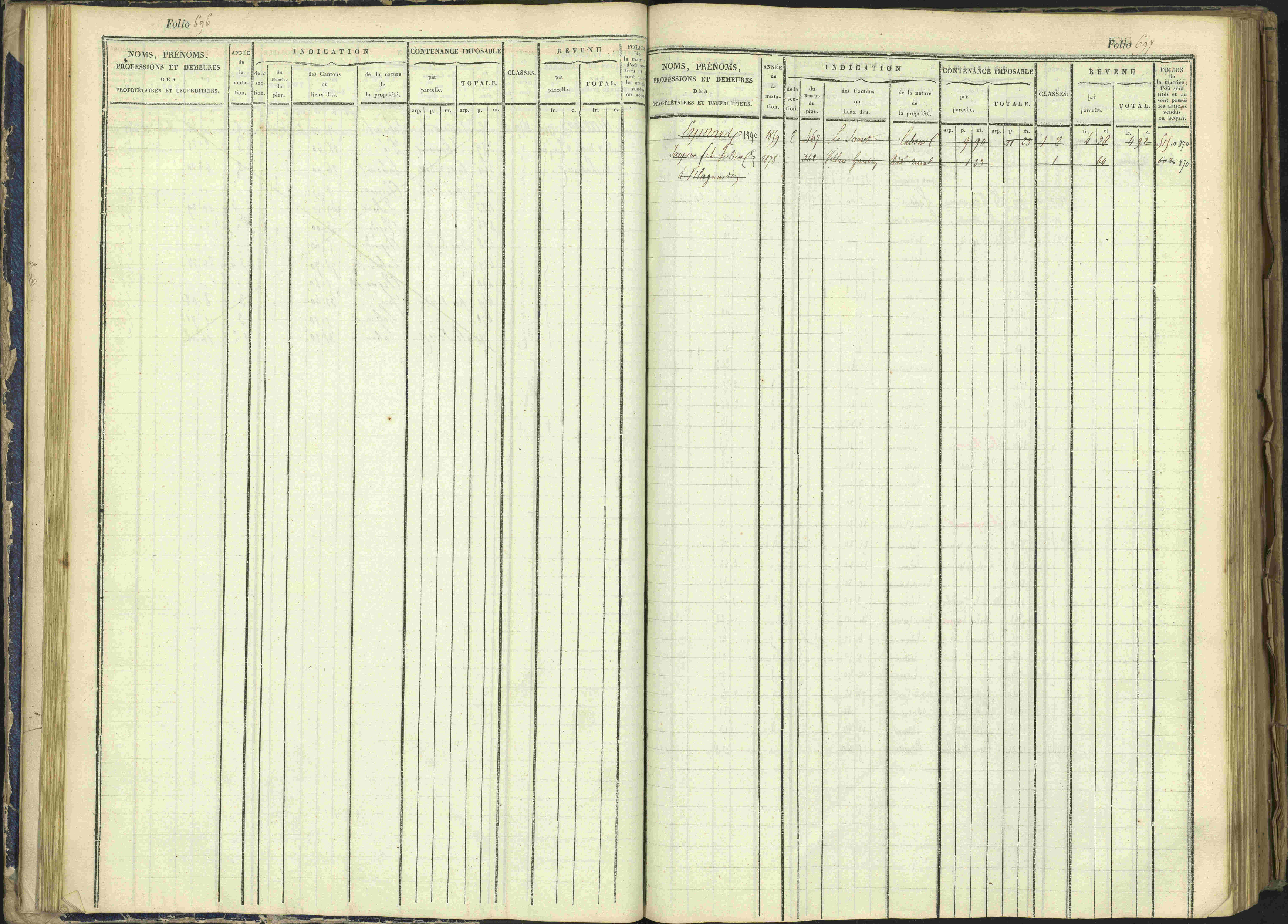 Arvieux - 3 P 160/1 - 3 P 160/1 - Matrice, folios 601-1174. 