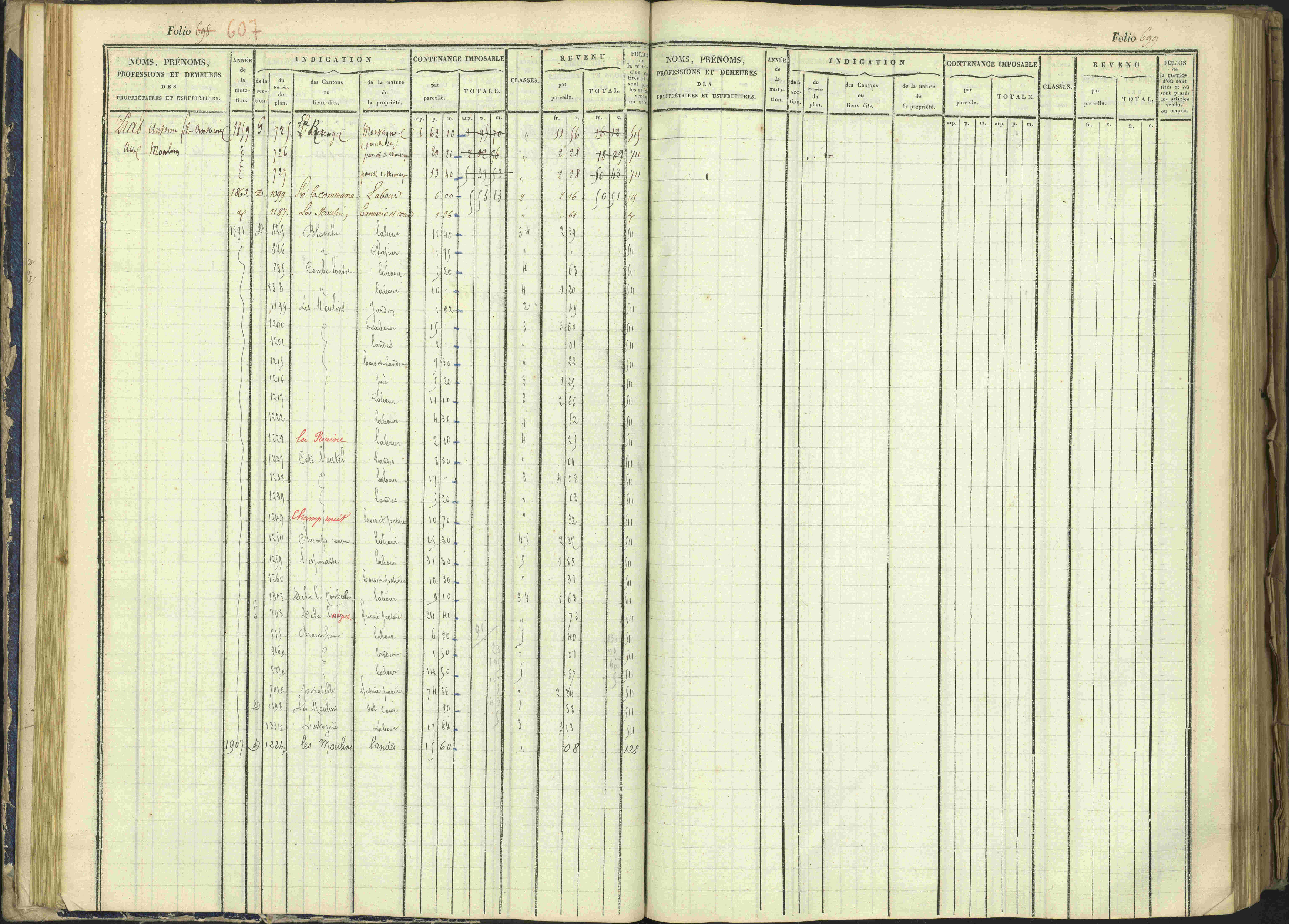 Arvieux - 3 P 160/1 - 3 P 160/1 - Matrice, folios 601-1174. 