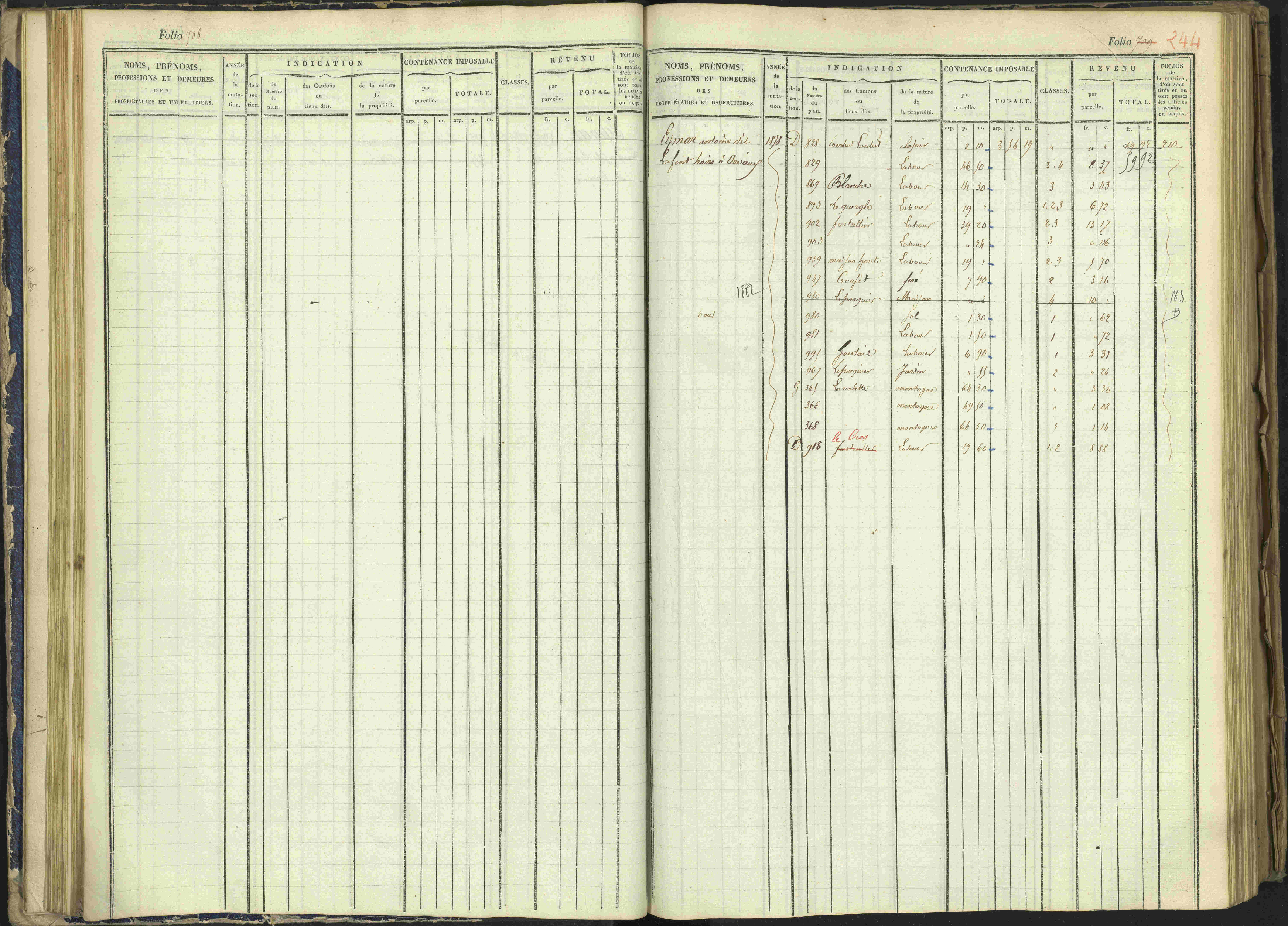Arvieux - 3 P 160/1 - 3 P 160/1 - Matrice, folios 601-1174. 