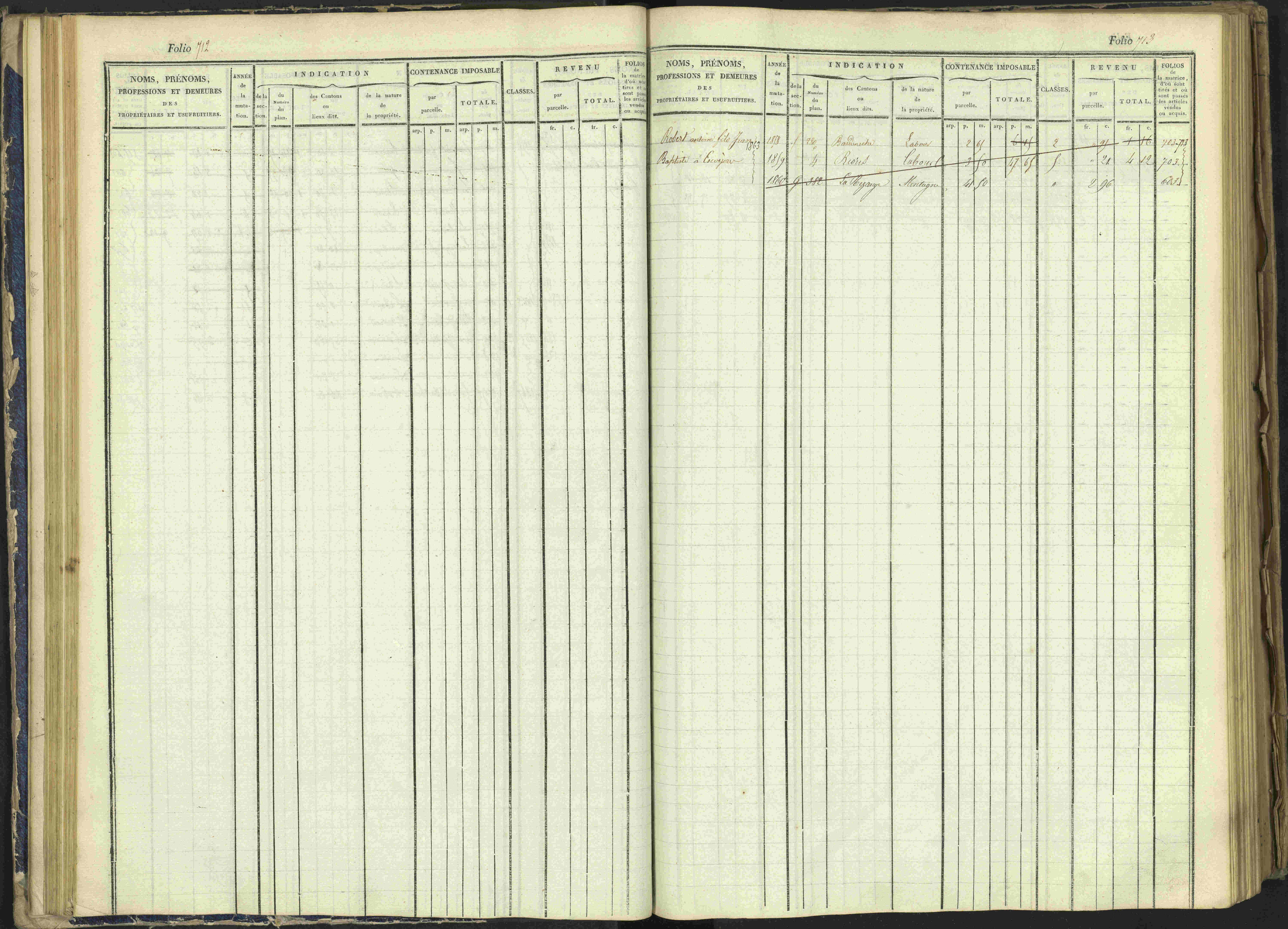Arvieux - 3 P 160/1 - 3 P 160/1 - Matrice, folios 601-1174. 
