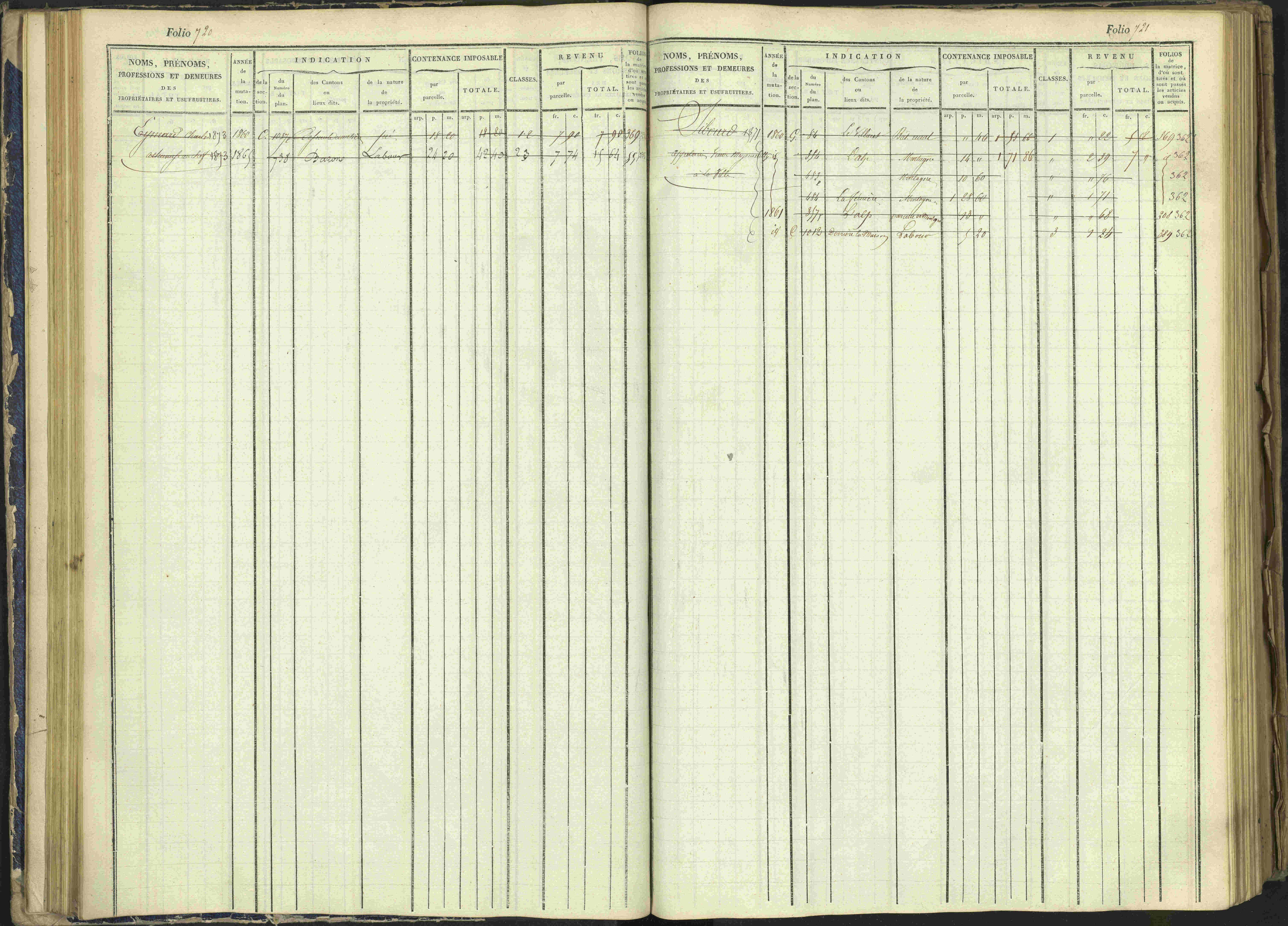 Arvieux - 3 P 160/1 - 3 P 160/1 - Matrice, folios 601-1174. 