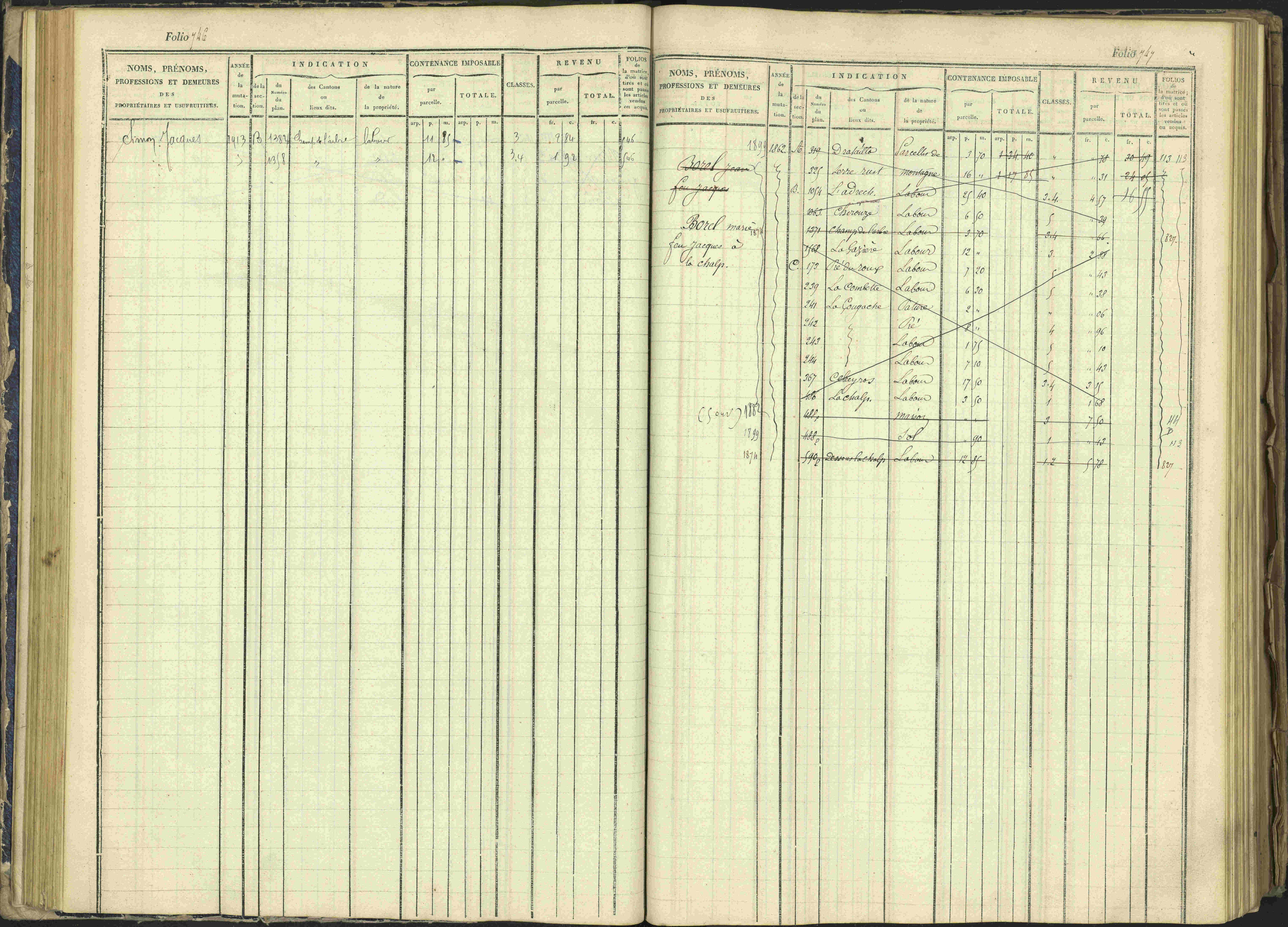 Arvieux - 3 P 160/1 - 3 P 160/1 - Matrice, folios 601-1174. 