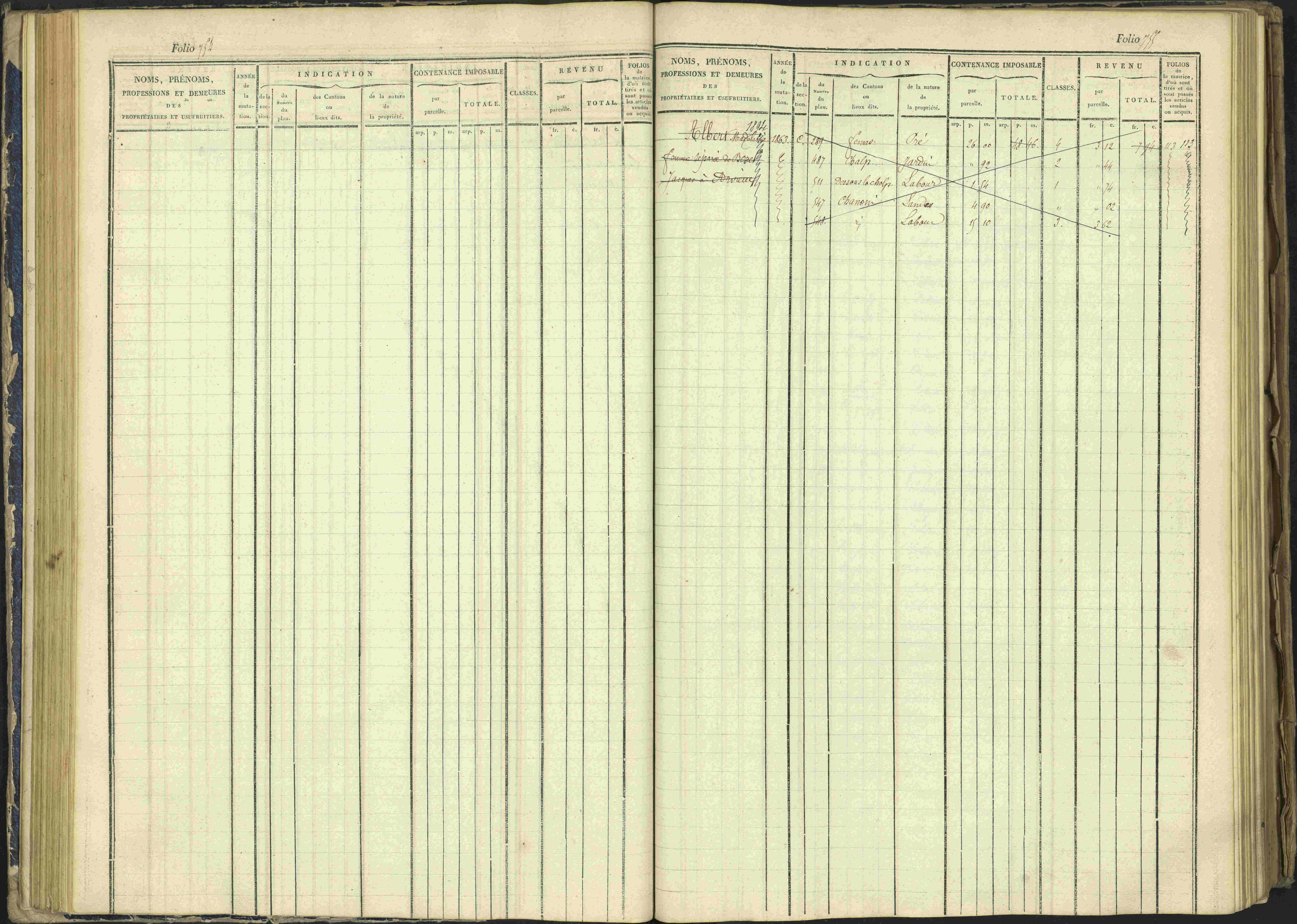 Arvieux - 3 P 160/1 - 3 P 160/1 - Matrice, folios 601-1174. 