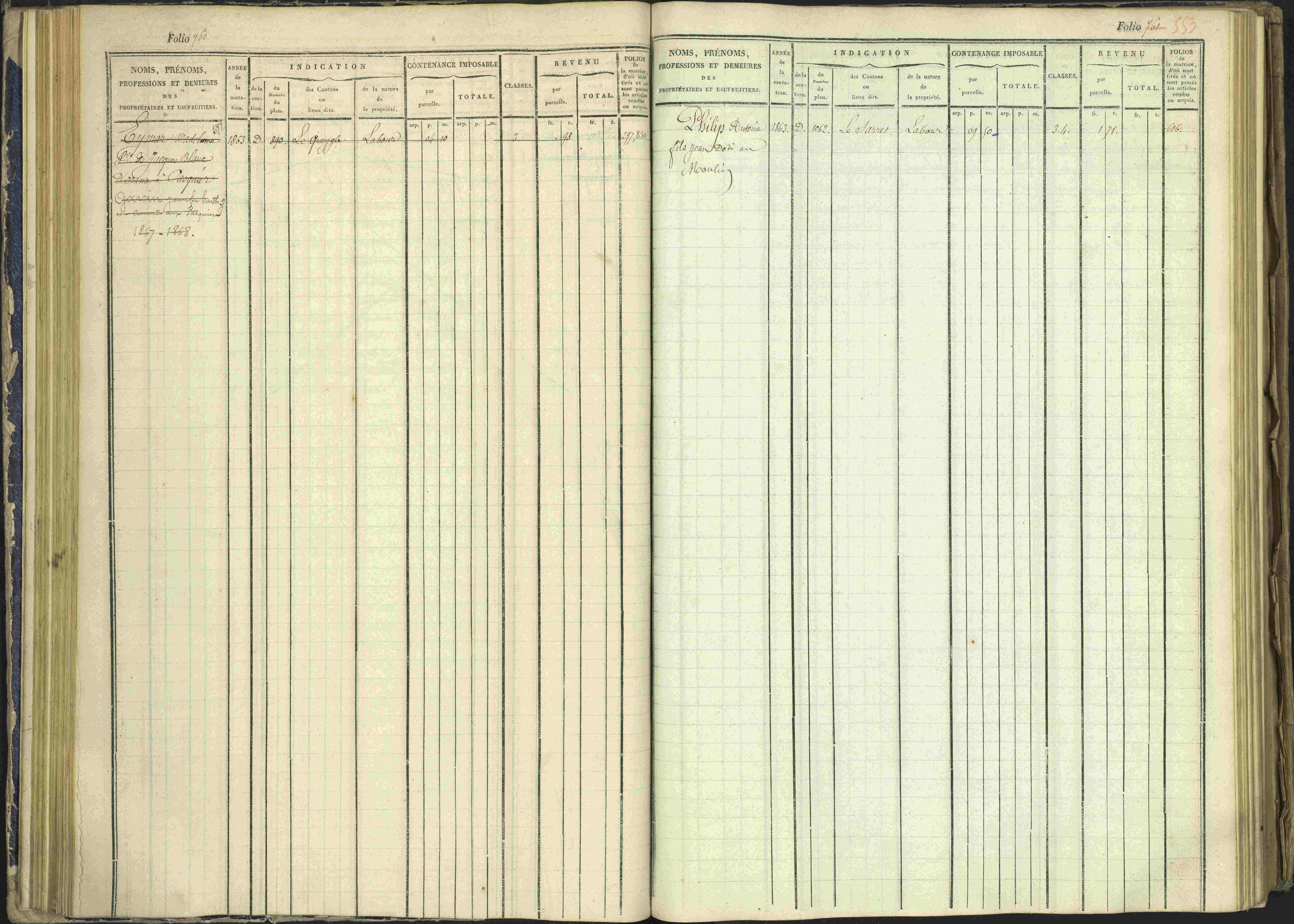 Arvieux - 3 P 160/1 - 3 P 160/1 - Matrice, folios 601-1174. 