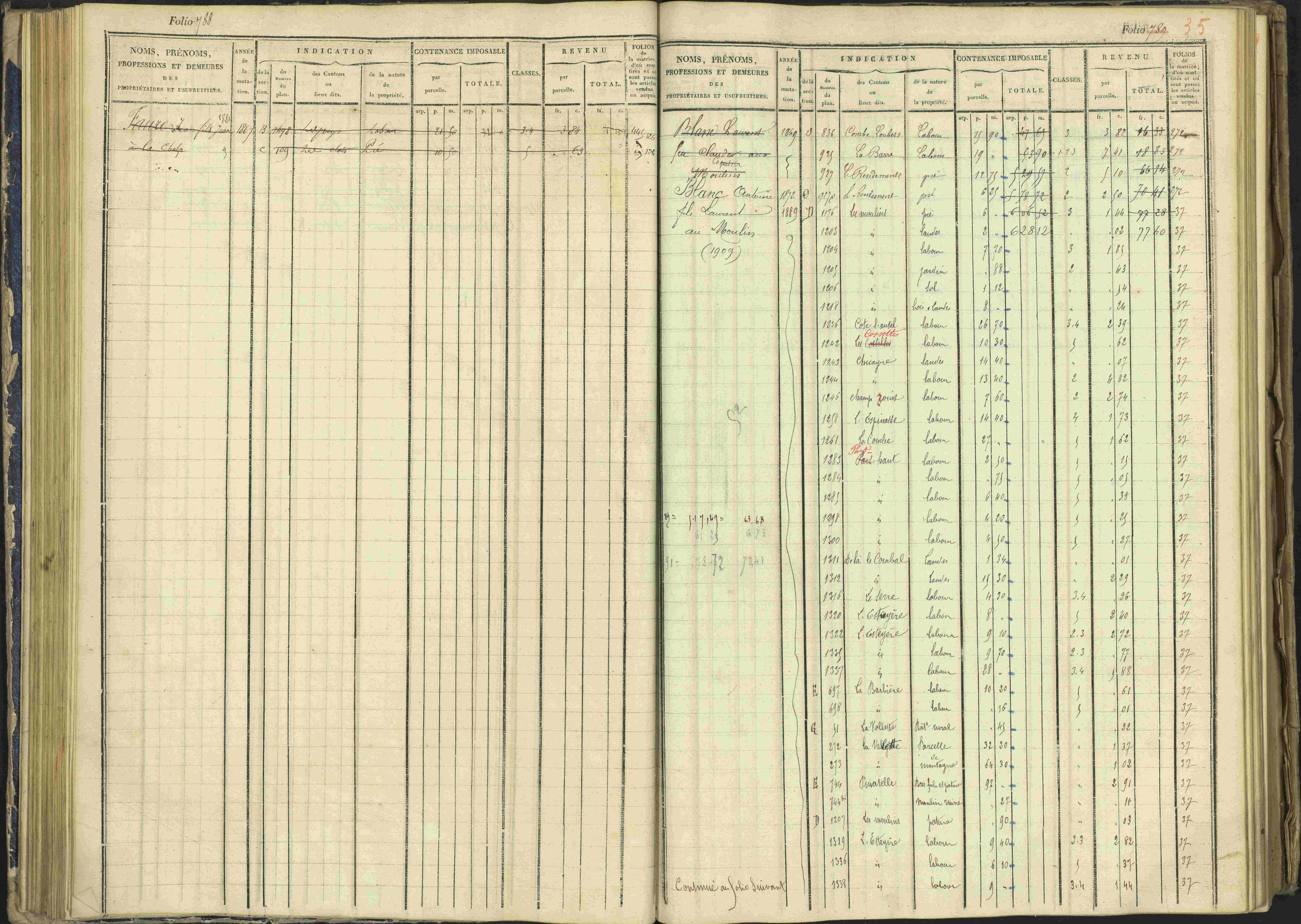 Arvieux - 3 P 160/1 - 3 P 160/1 - Matrice, folios 601-1174. 