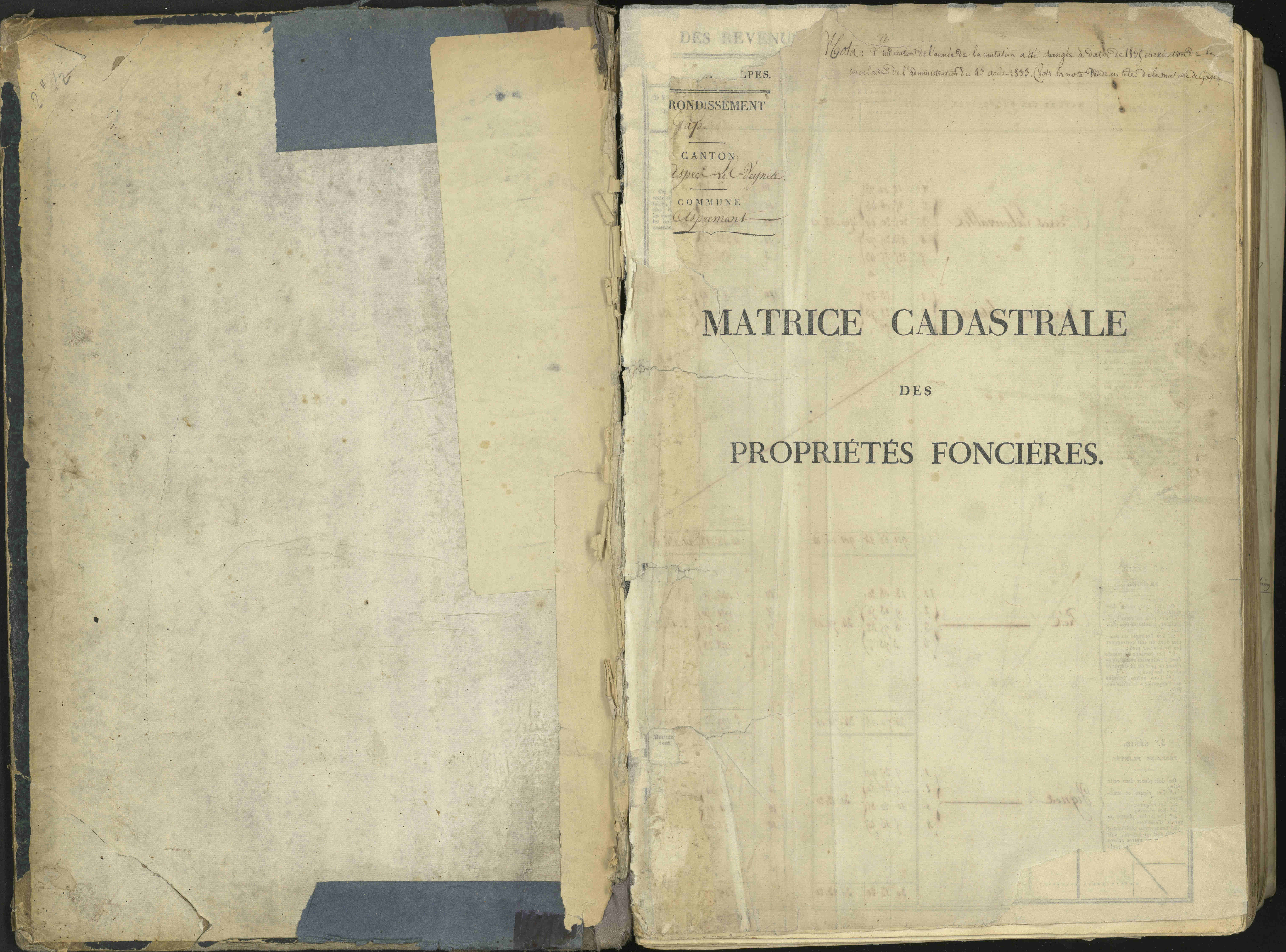 Aspremont - 3 P 167/1 - 3 P 167/1 - Matrice, folios, 1-760.