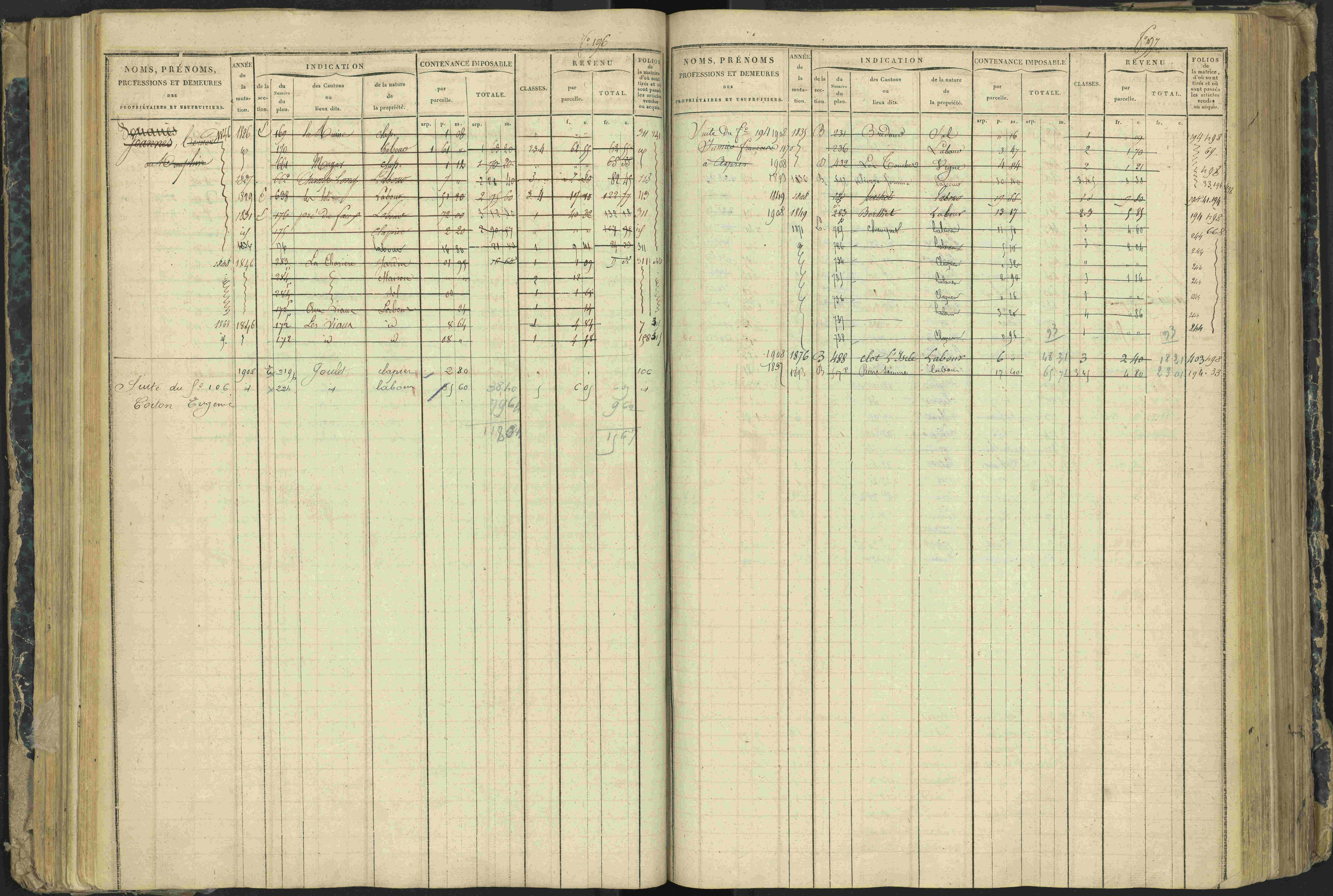 Aspres-lès-Corps - 3 P 177/2 - 3 P 177/2 - Matrice, folios 1-487.