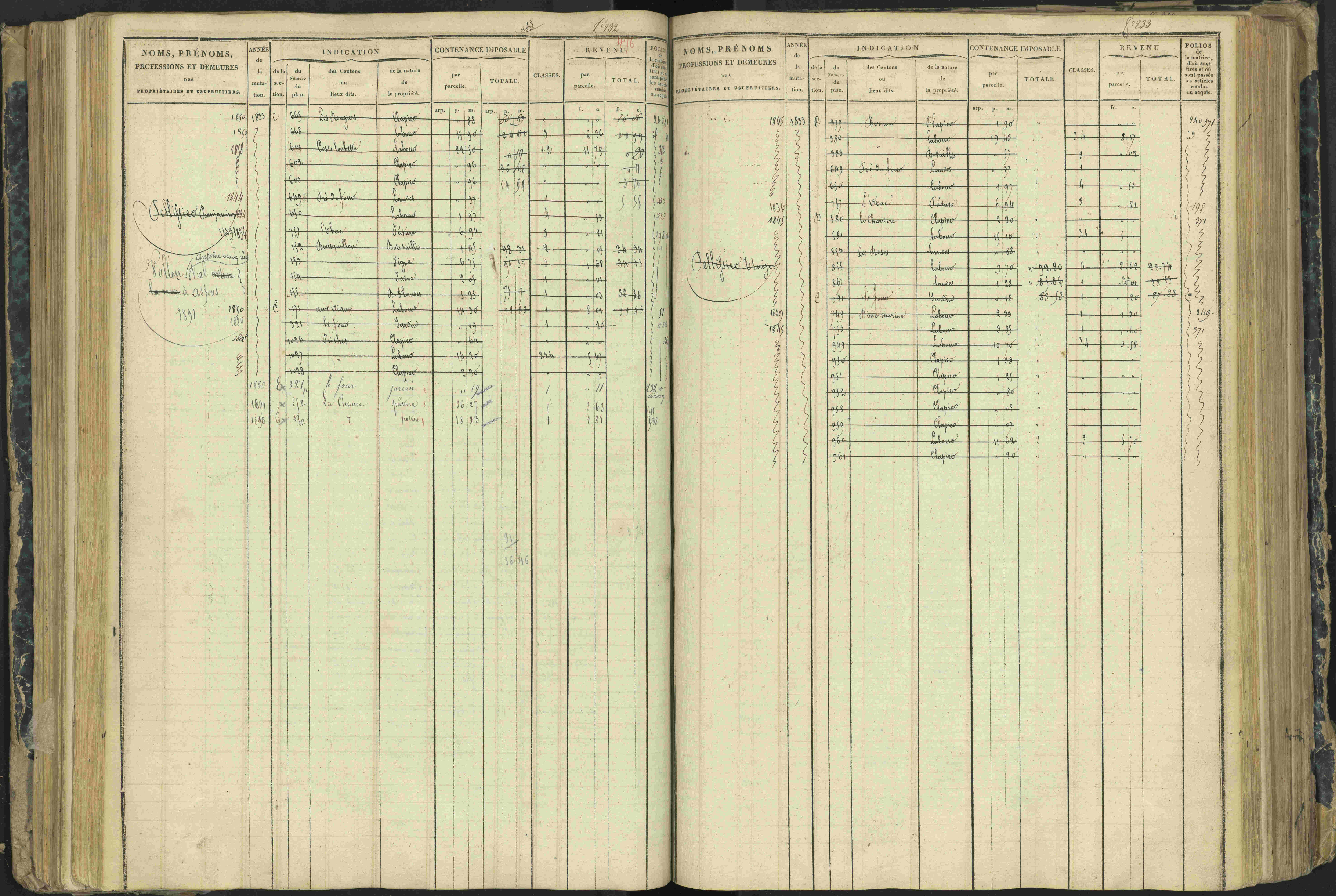 Aspres-lès-Corps - 3 P 177/2 - 3 P 177/2 - Matrice, folios 1-487.