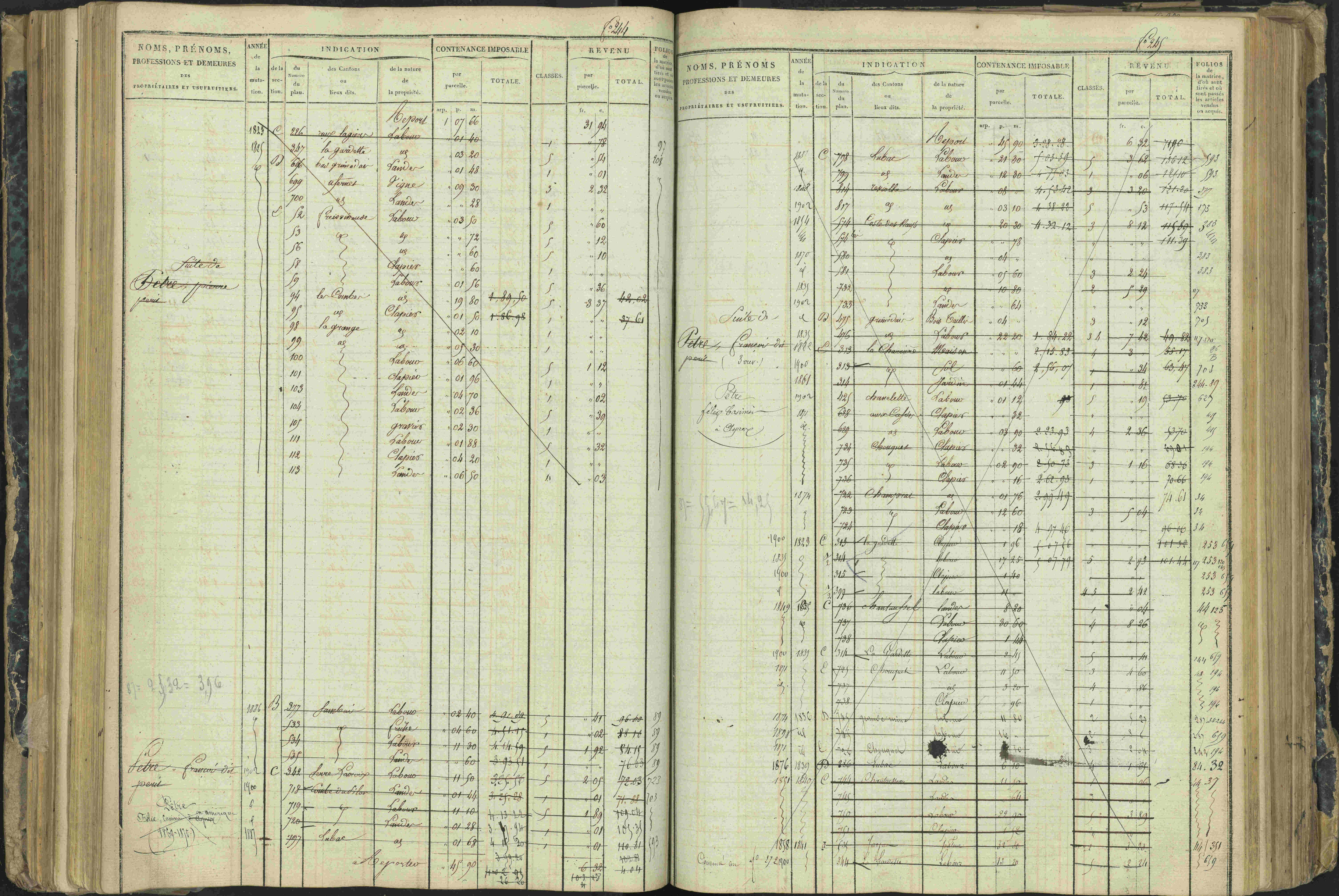 Aspres-lès-Corps - 3 P 177/2 - 3 P 177/2 - Matrice, folios 1-487.
