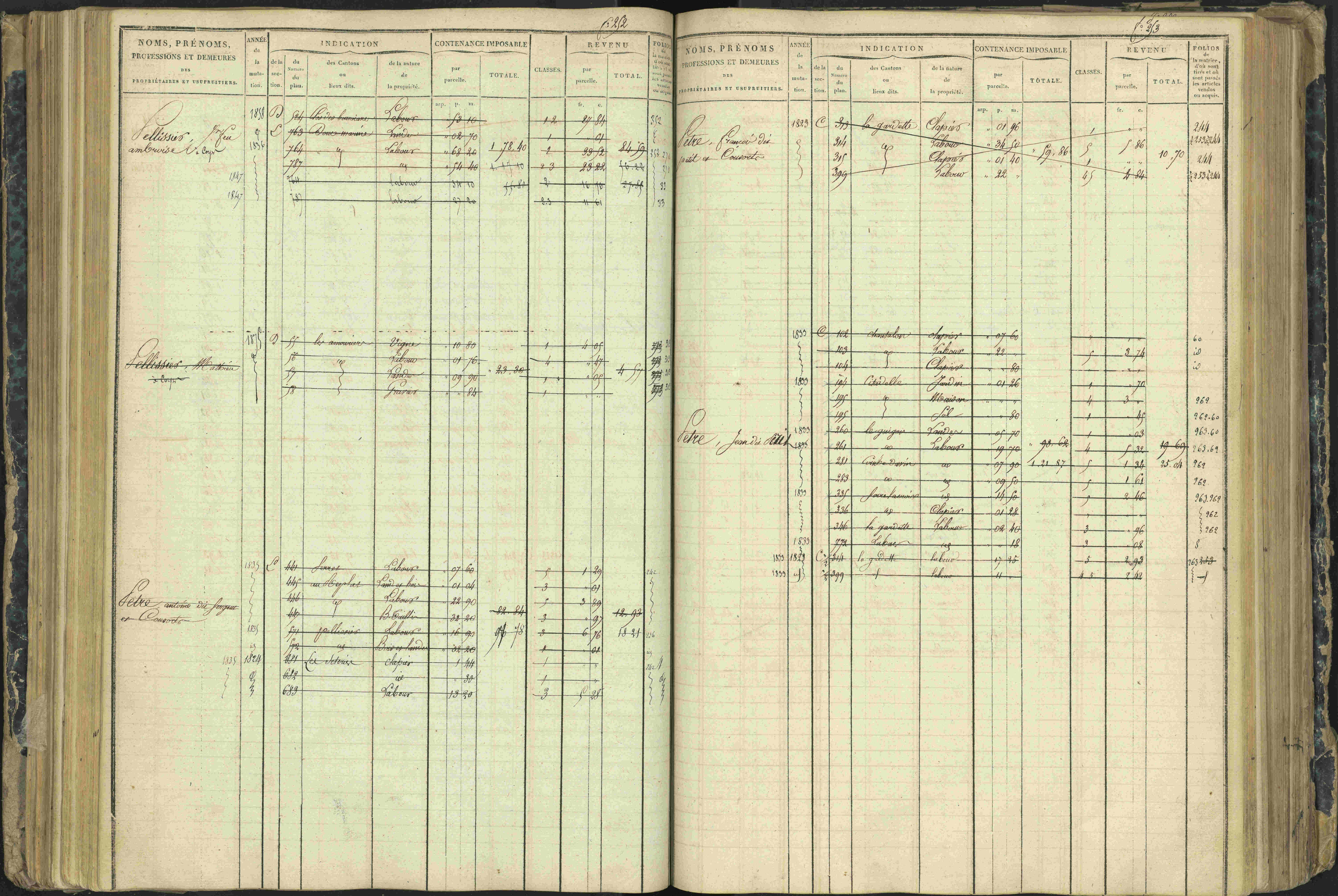 Aspres-lès-Corps - 3 P 177/2 - 3 P 177/2 - Matrice, folios 1-487.