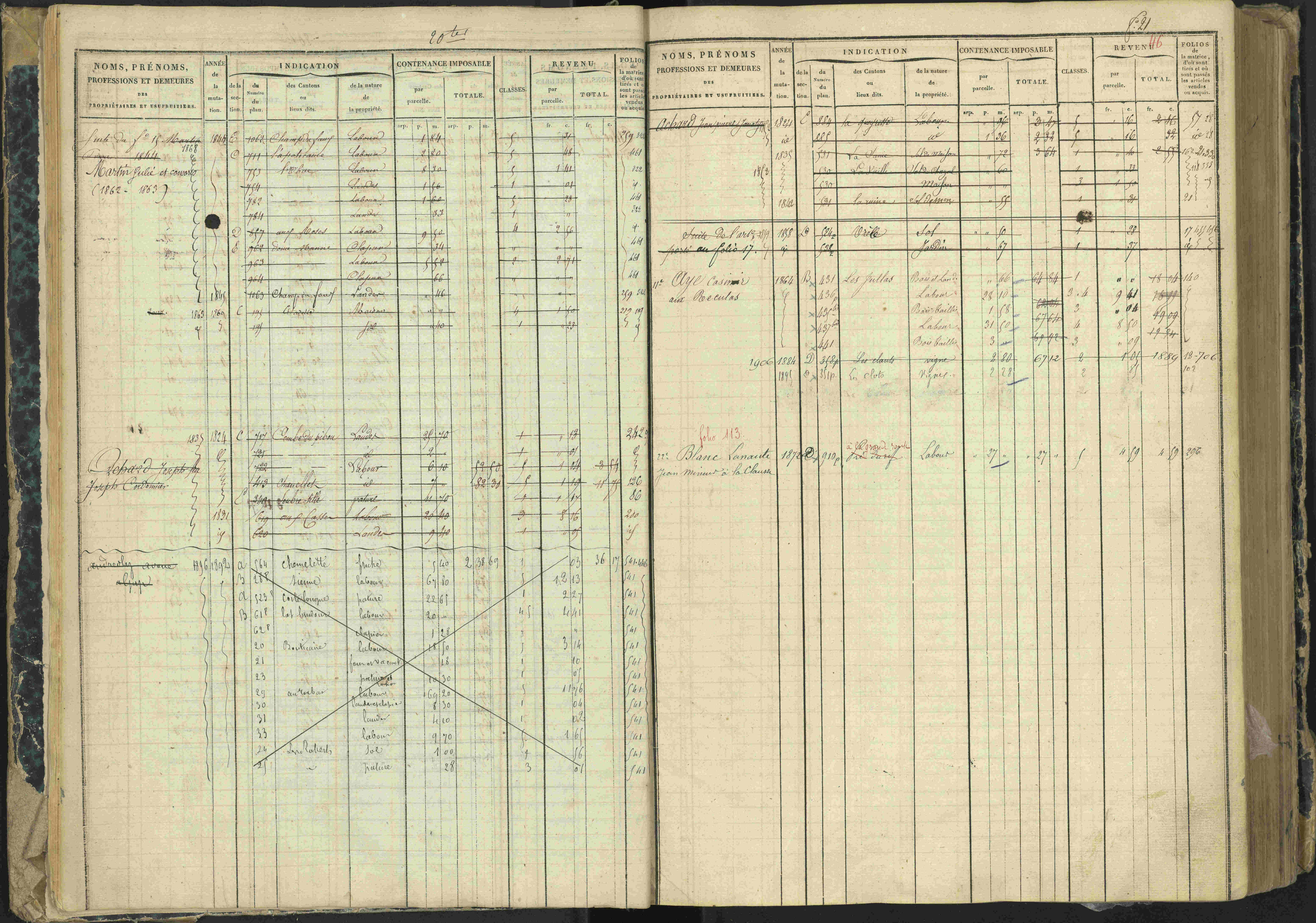 Aspres-lès-Corps - 3 P 177/2 - 3 P 177/2 - Matrice, folios 1-487.