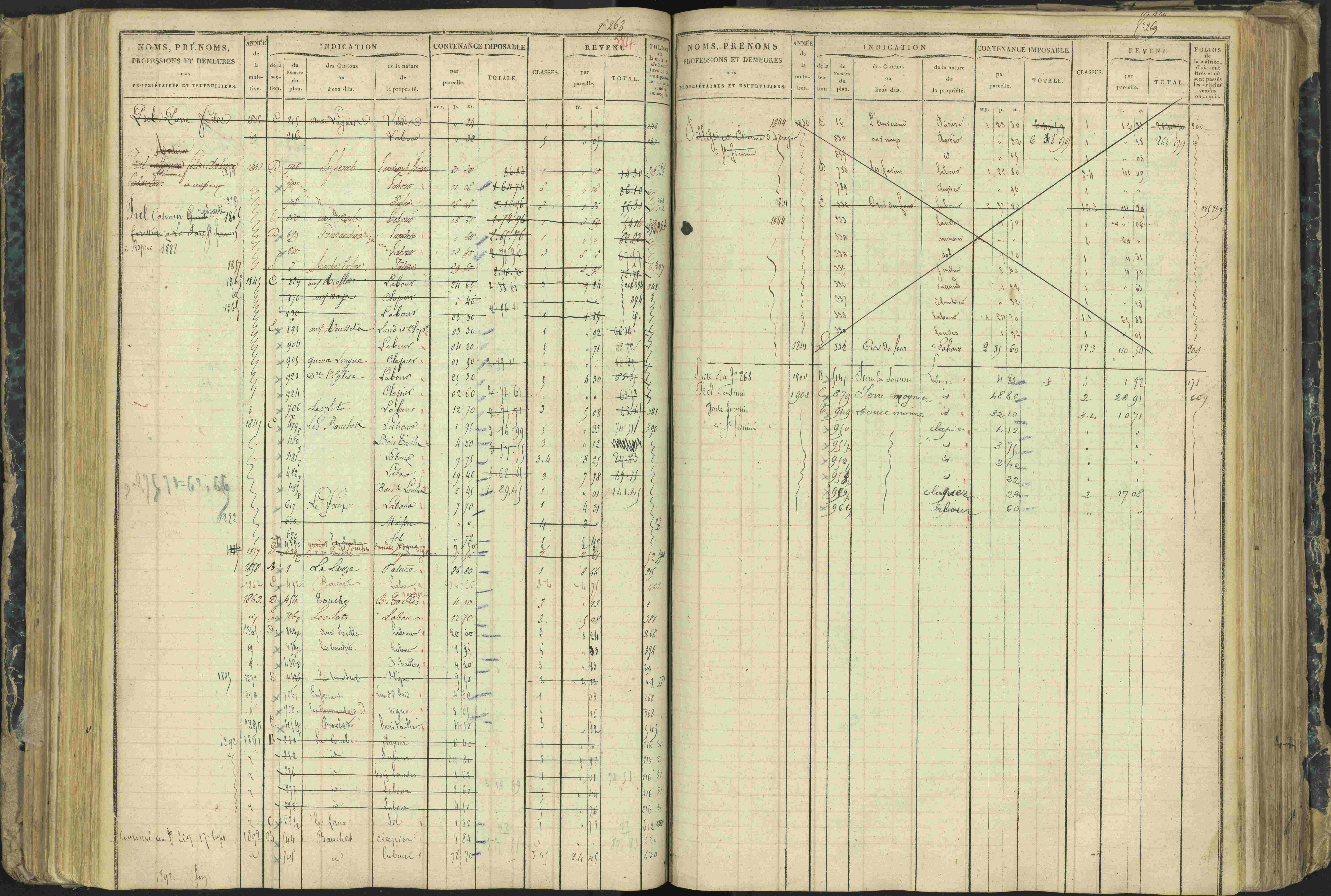 Aspres-lès-Corps - 3 P 177/2 - 3 P 177/2 - Matrice, folios 1-487.