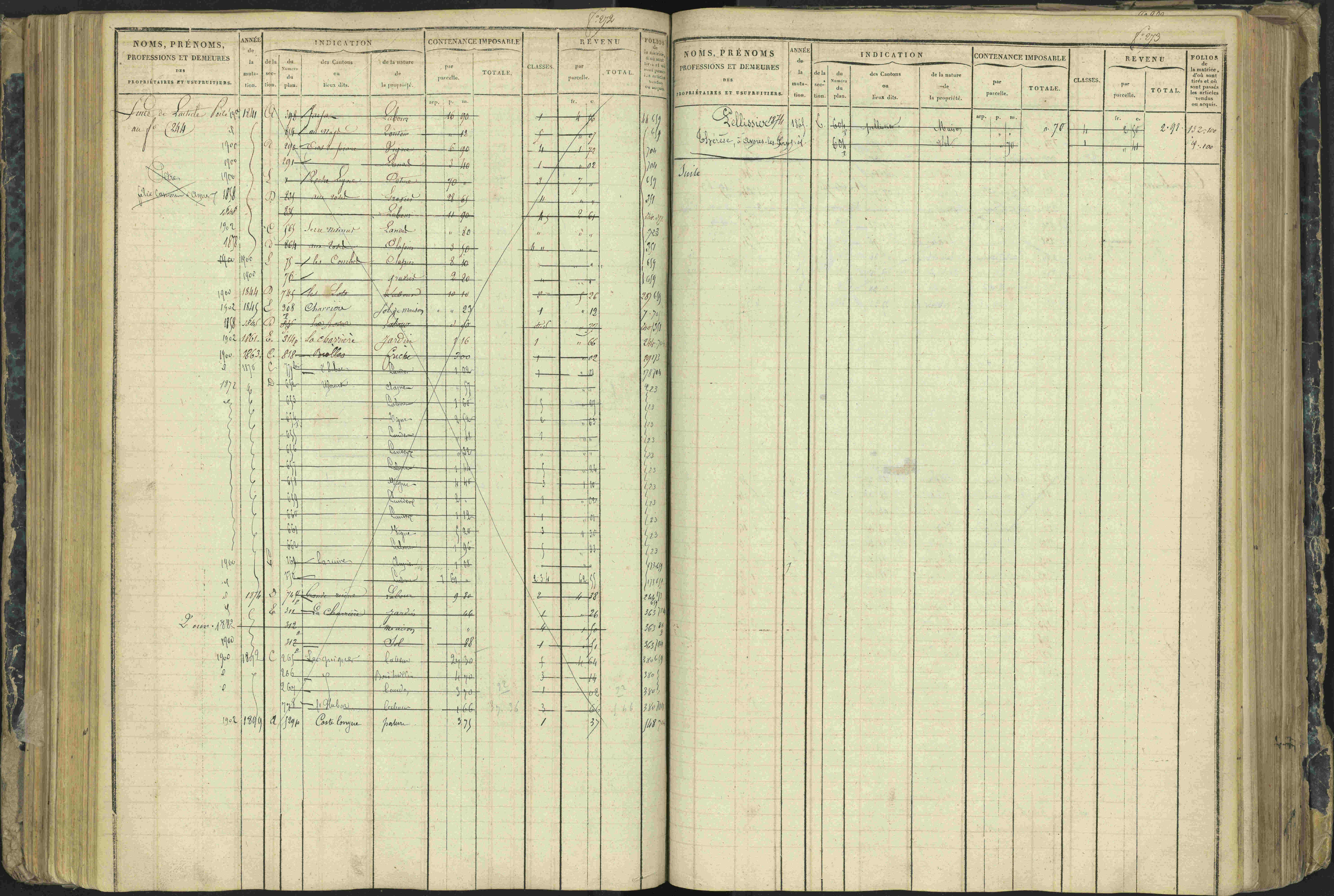 Aspres-lès-Corps - 3 P 177/2 - 3 P 177/2 - Matrice, folios 1-487.