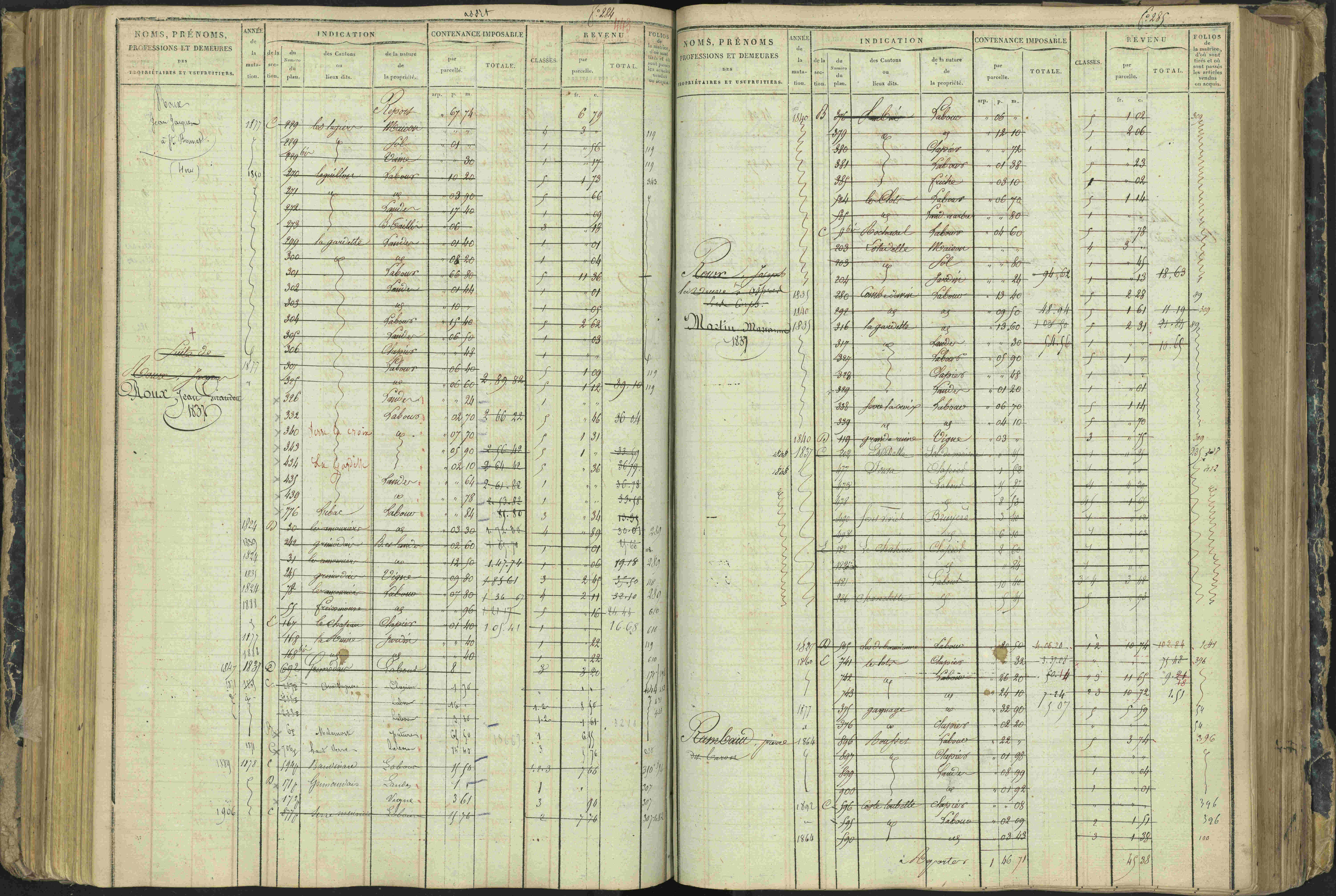 Aspres-lès-Corps - 3 P 177/2 - 3 P 177/2 - Matrice, folios 1-487.