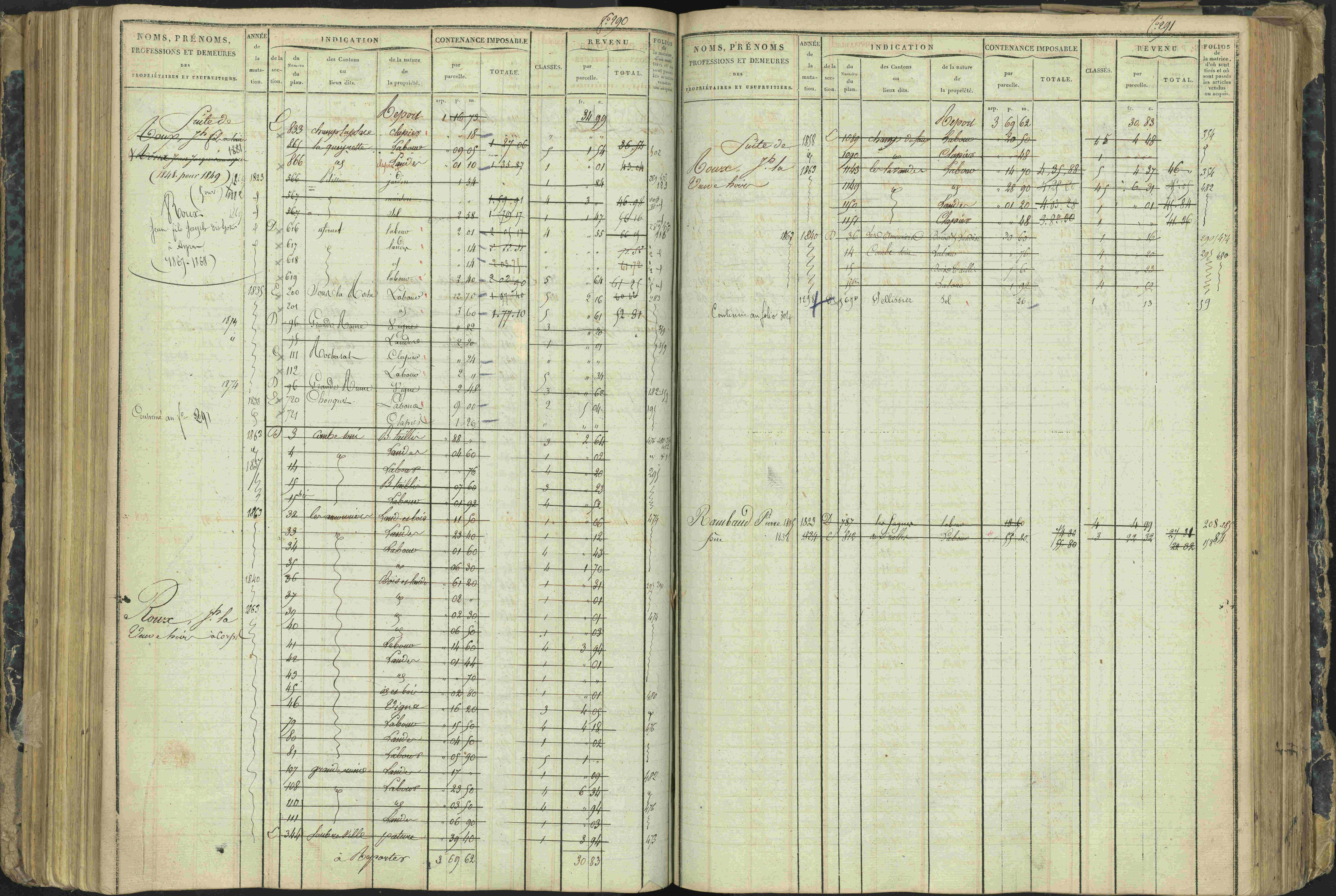 Aspres-lès-Corps - 3 P 177/2 - 3 P 177/2 - Matrice, folios 1-487.