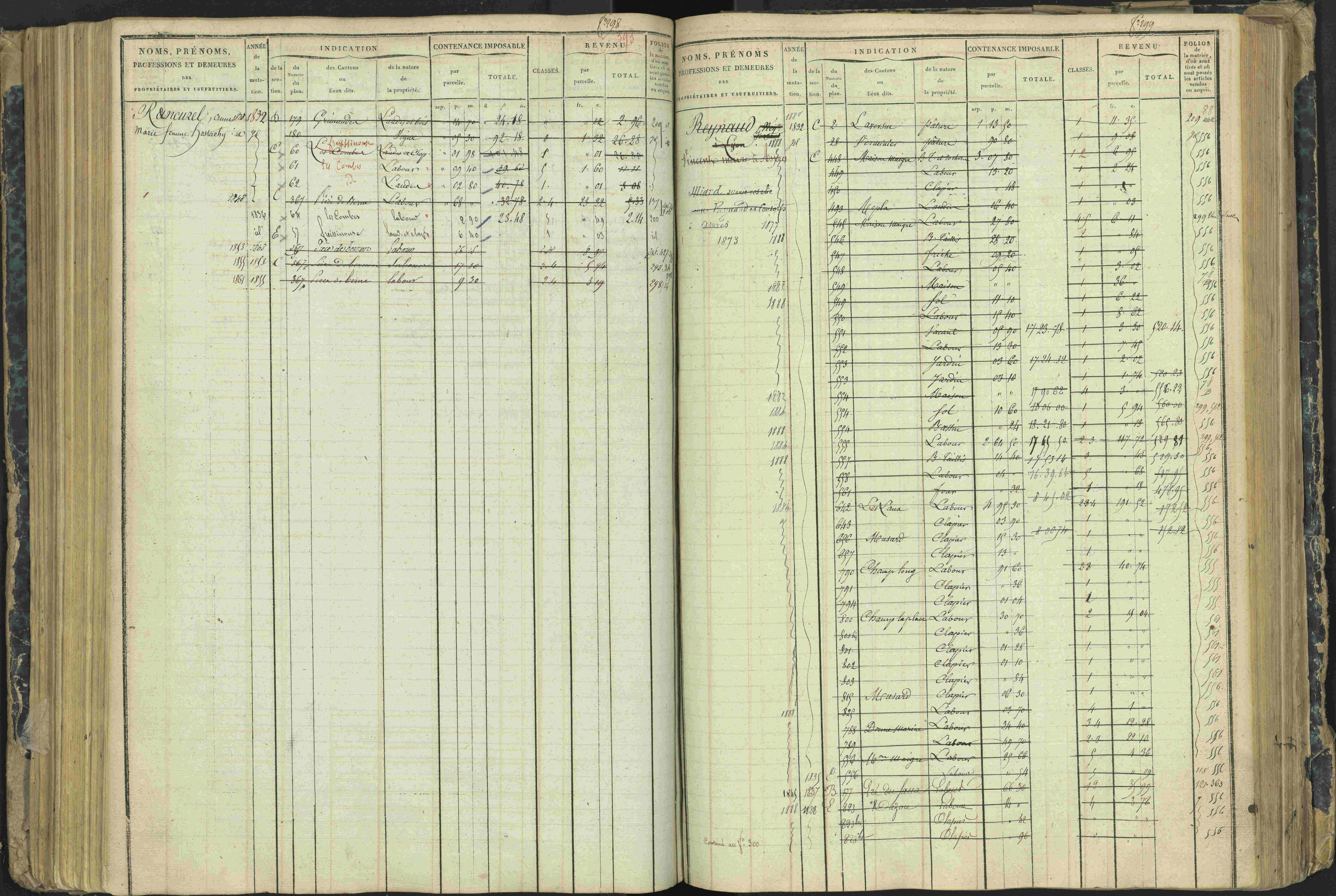Aspres-lès-Corps - 3 P 177/2 - 3 P 177/2 - Matrice, folios 1-487.